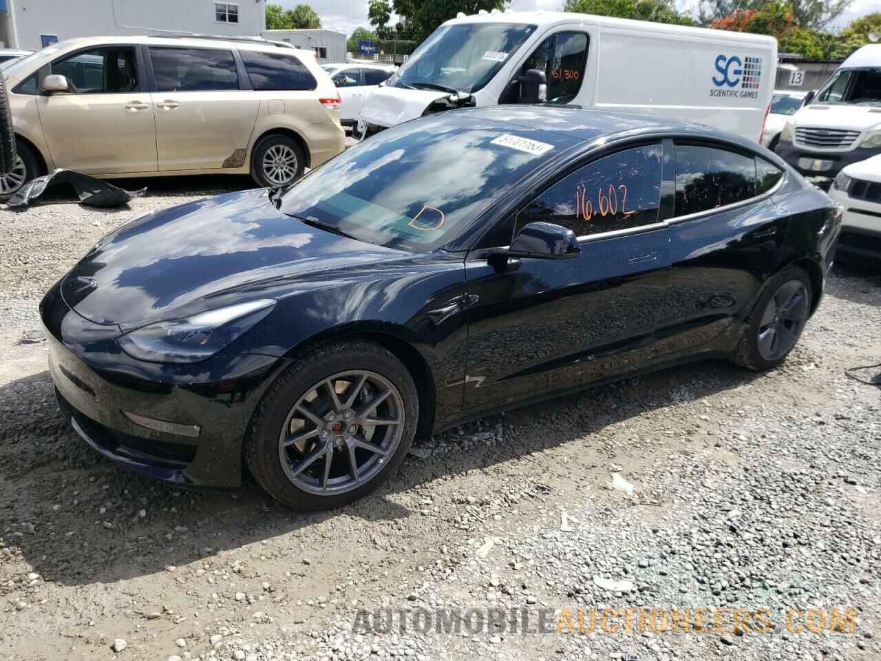 5YJ3E1EB5NF166070 TESLA MODEL 3 2022