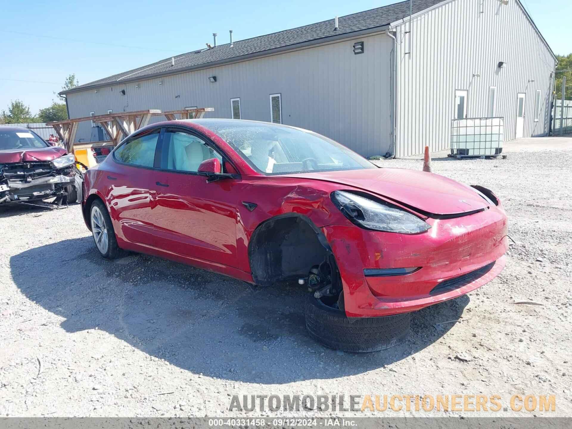 5YJ3E1EB5NF168482 TESLA MODEL 3 2022