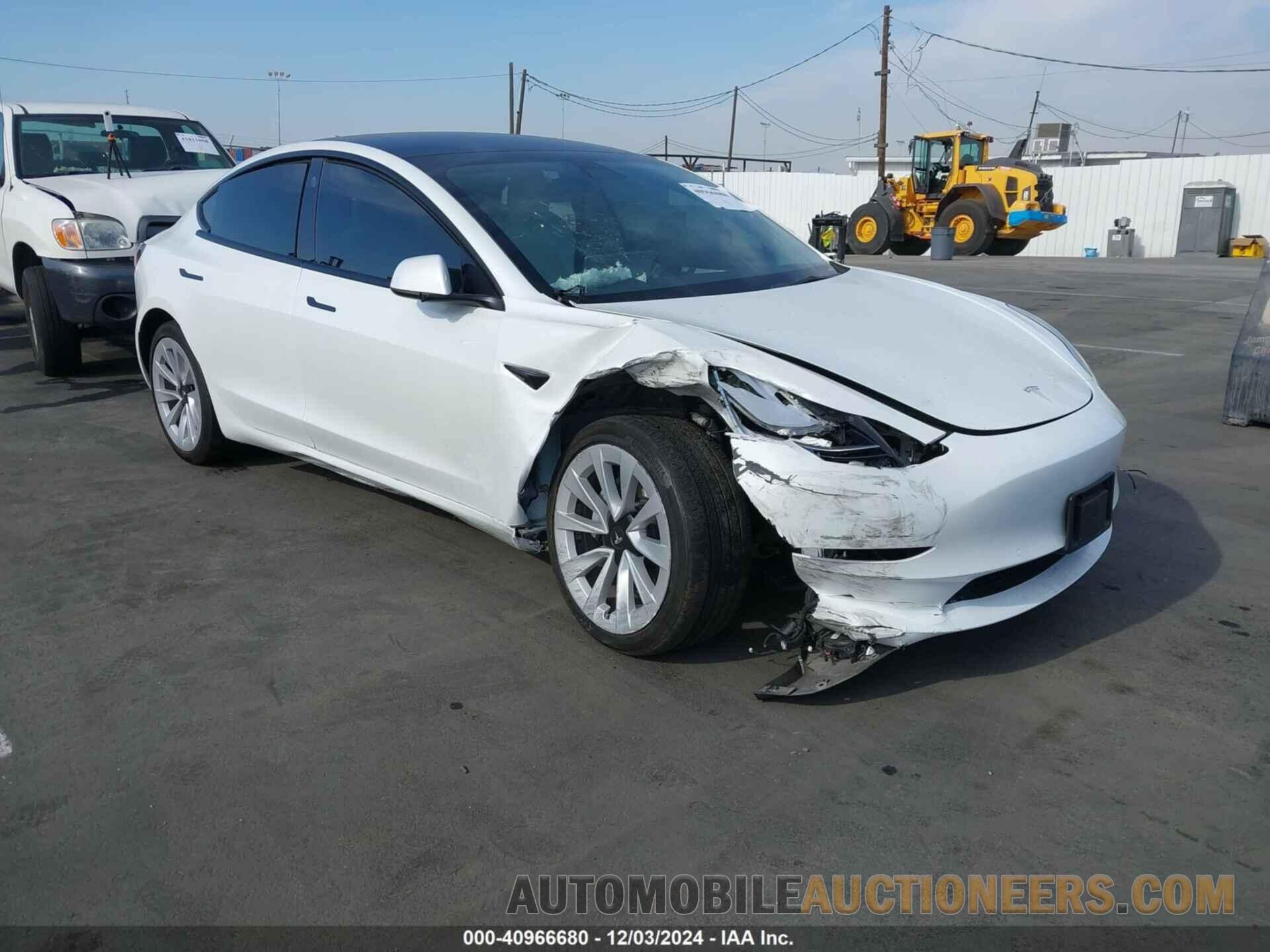 5YJ3E1EB5NF171625 TESLA MODEL 3 2022