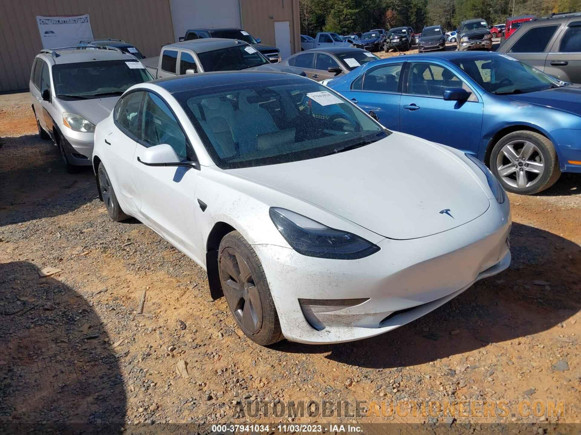 5YJ3E1EB5NF181507 TESLA MODEL 3 2022