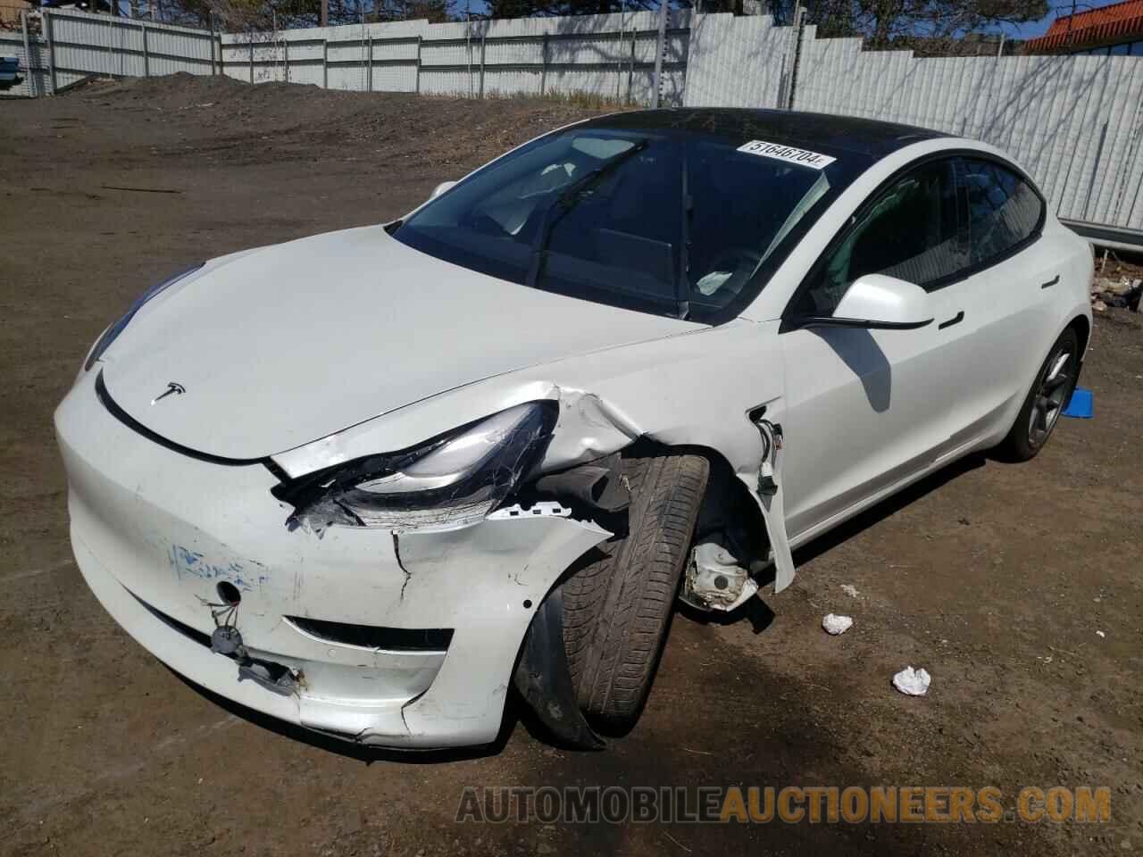 5YJ3E1EB5NF184200 TESLA MODEL 3 2022