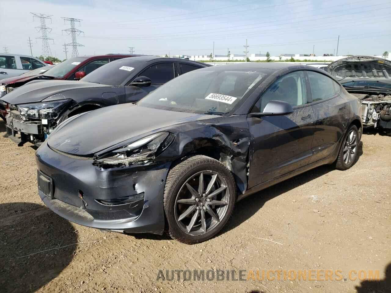 5YJ3E1EB5NF192782 TESLA MODEL 3 2022