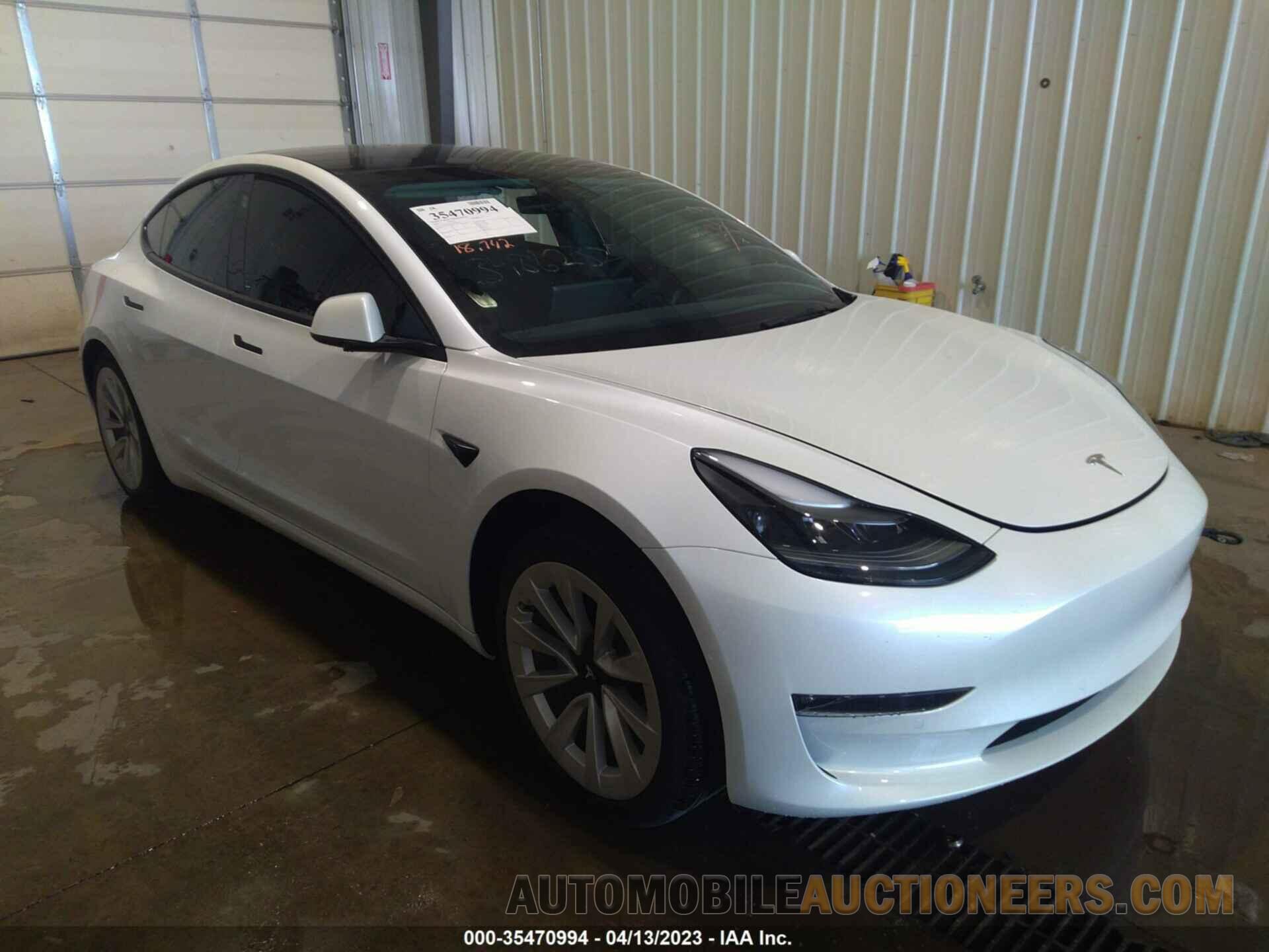 5YJ3E1EB5NF208902 TESLA MODEL 3 2022