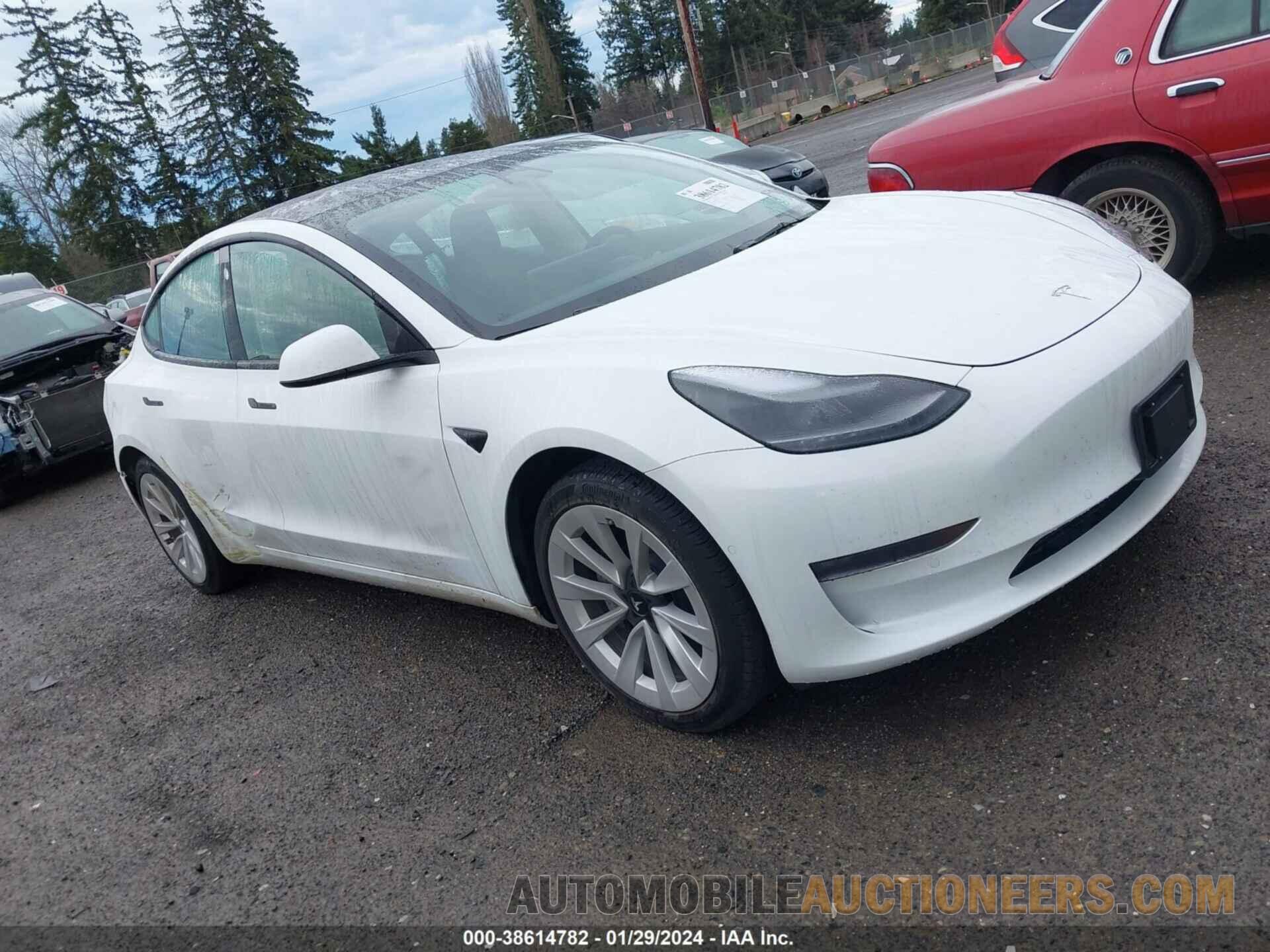 5YJ3E1EB5NF230477 TESLA MODEL 3 2022