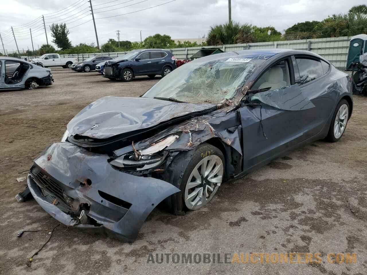 5YJ3E1EB5NF247960 TESLA MODEL 3 2022