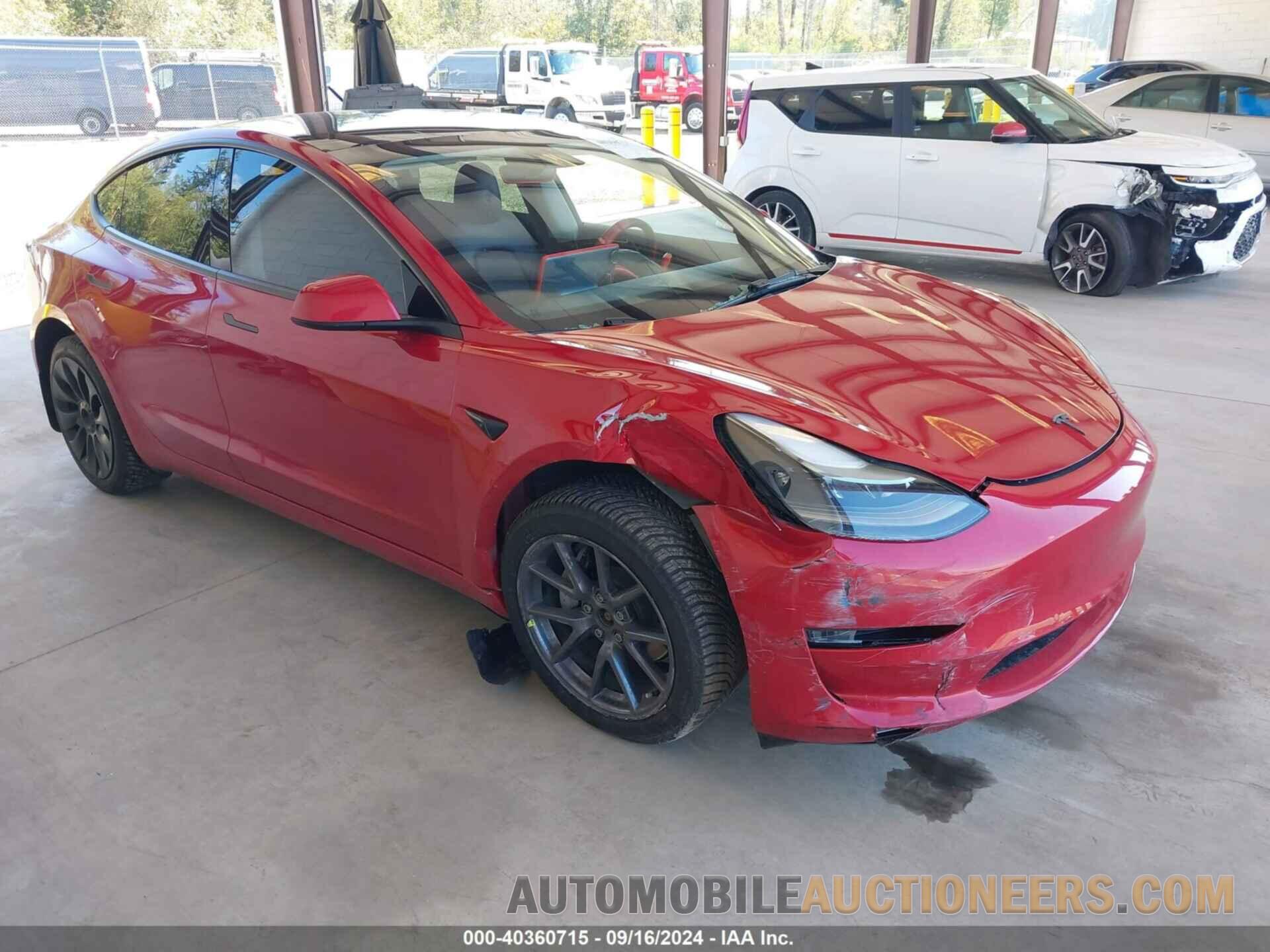 5YJ3E1EB5NF252558 TESLA MODEL 3 2022