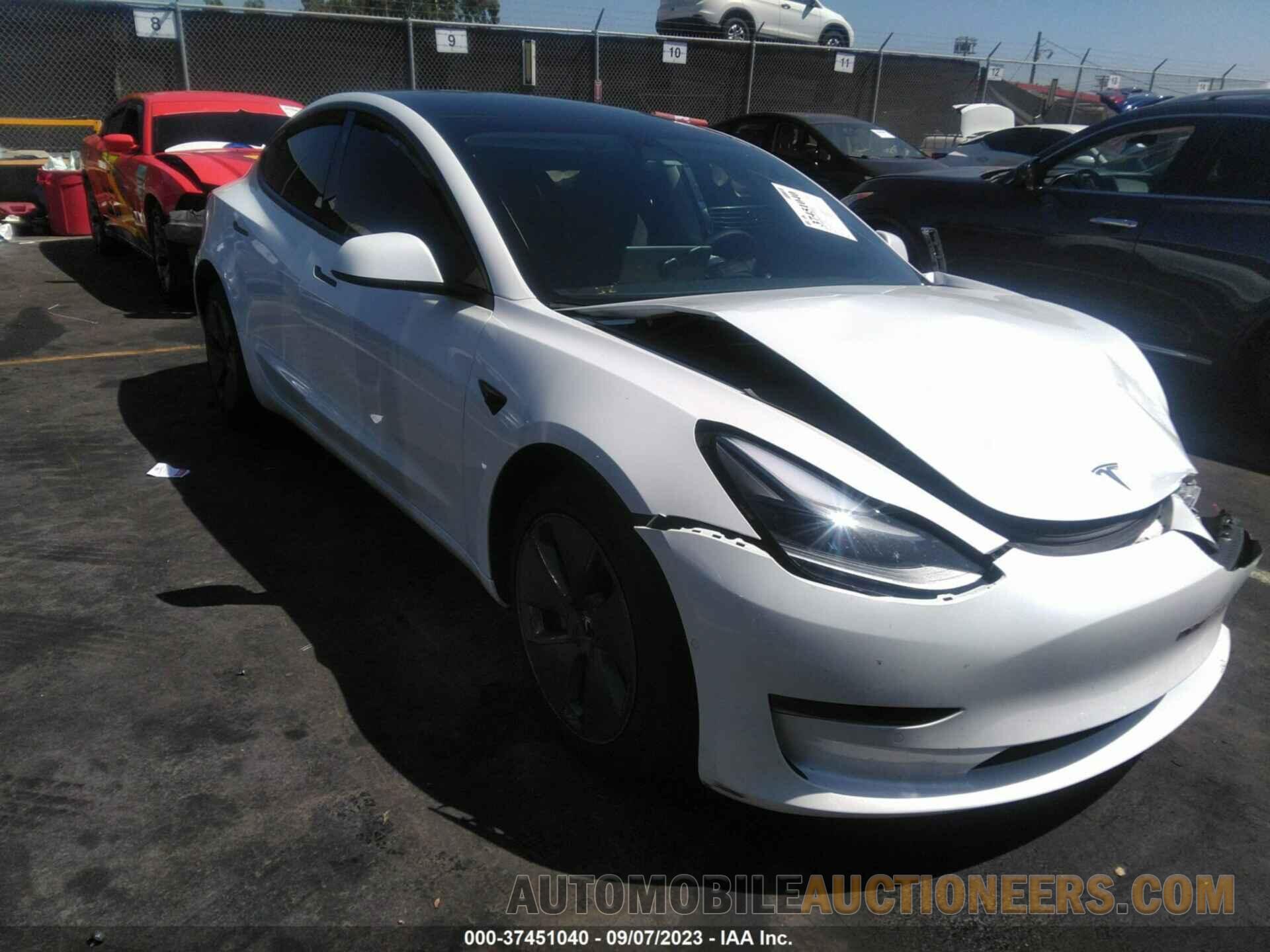 5YJ3E1EB5NF257534 TESLA MODEL 3 2022