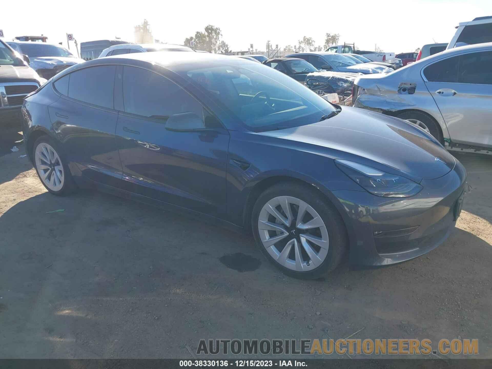 5YJ3E1EB5NF271496 TESLA MODEL 3 2022