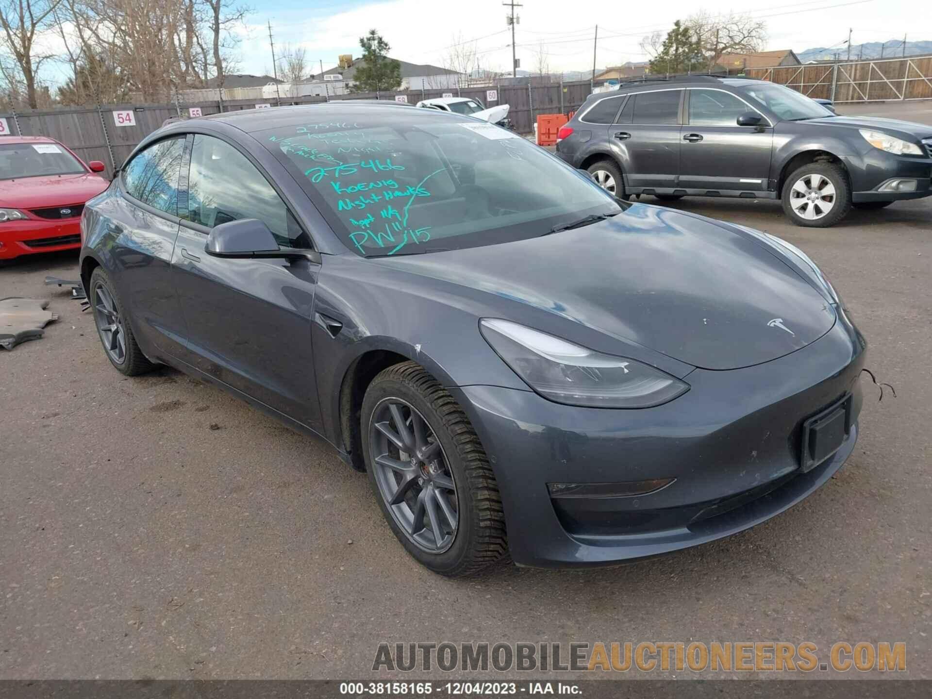 5YJ3E1EB5NF275466 TESLA MODEL 3 2022