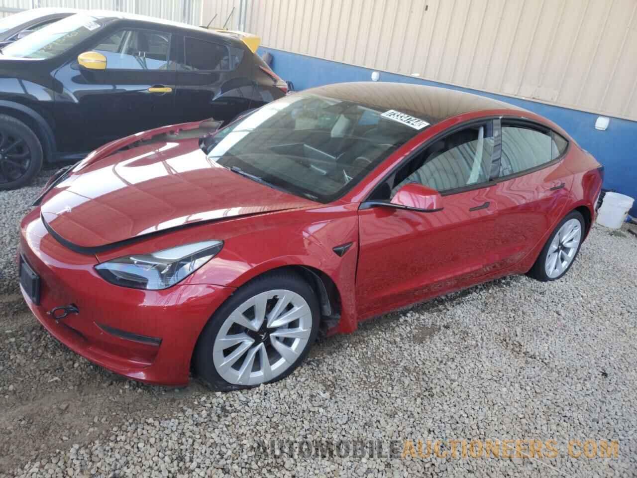 5YJ3E1EB5NF287228 TESLA MODEL 3 2022