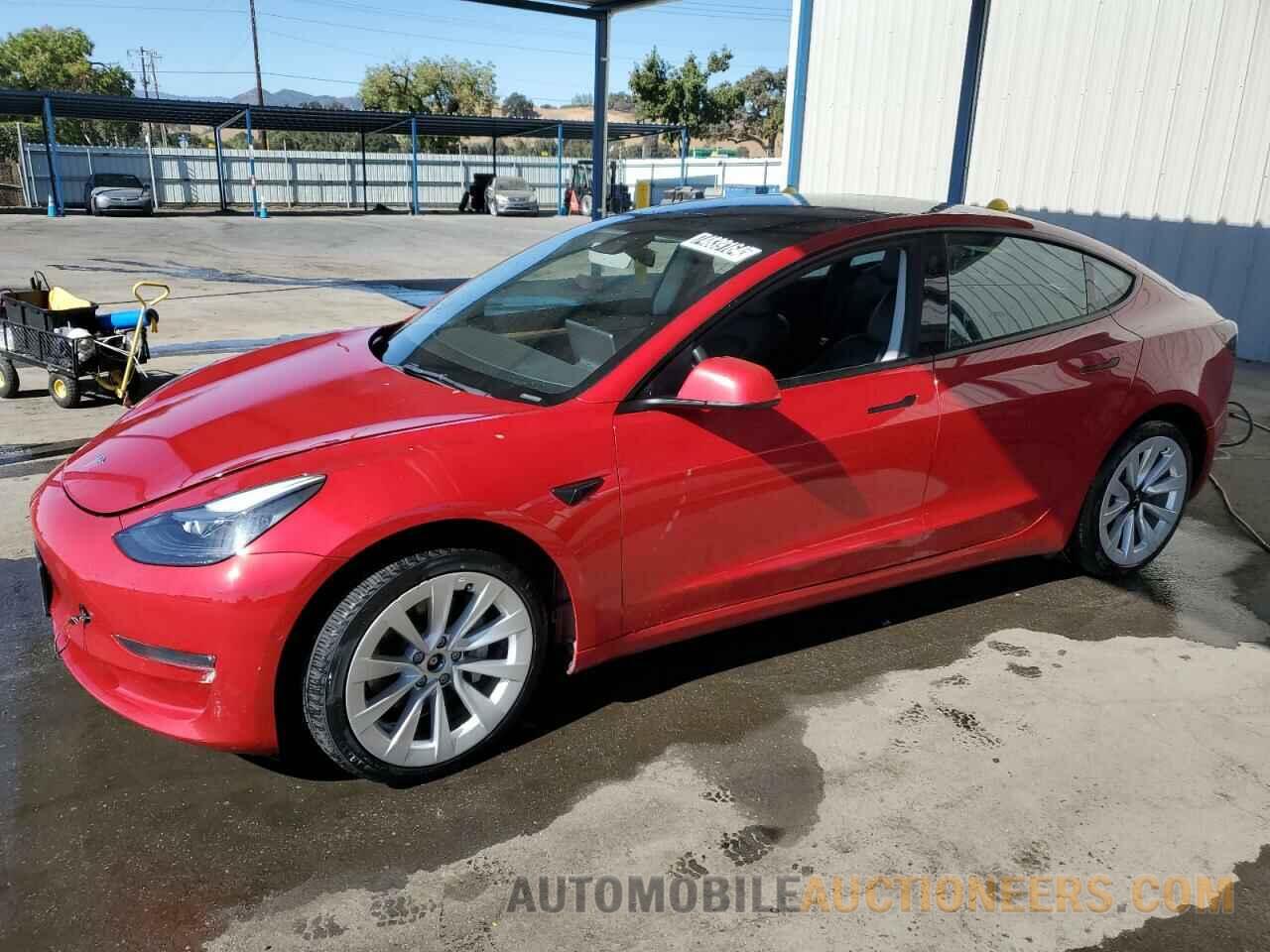 5YJ3E1EB5NF288184 TESLA MODEL 3 2022