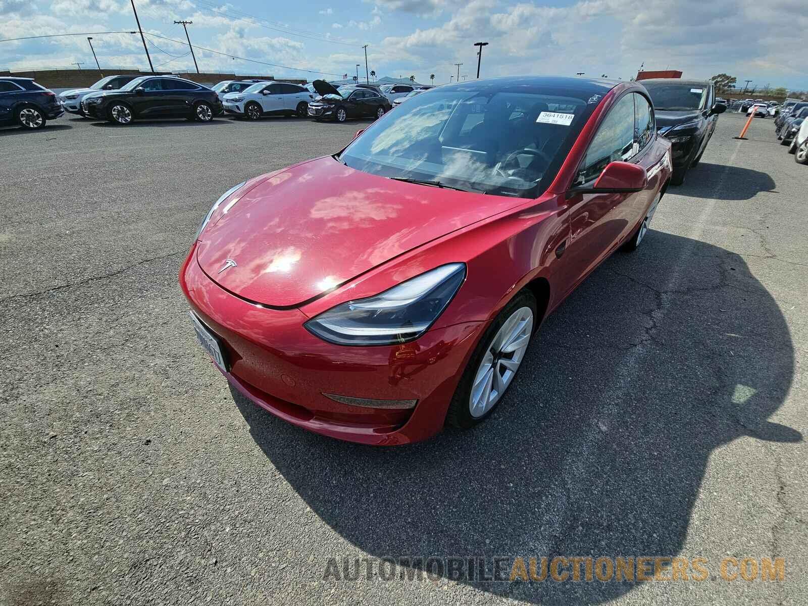 5YJ3E1EB5NF305047 Tesla Model 3 2022