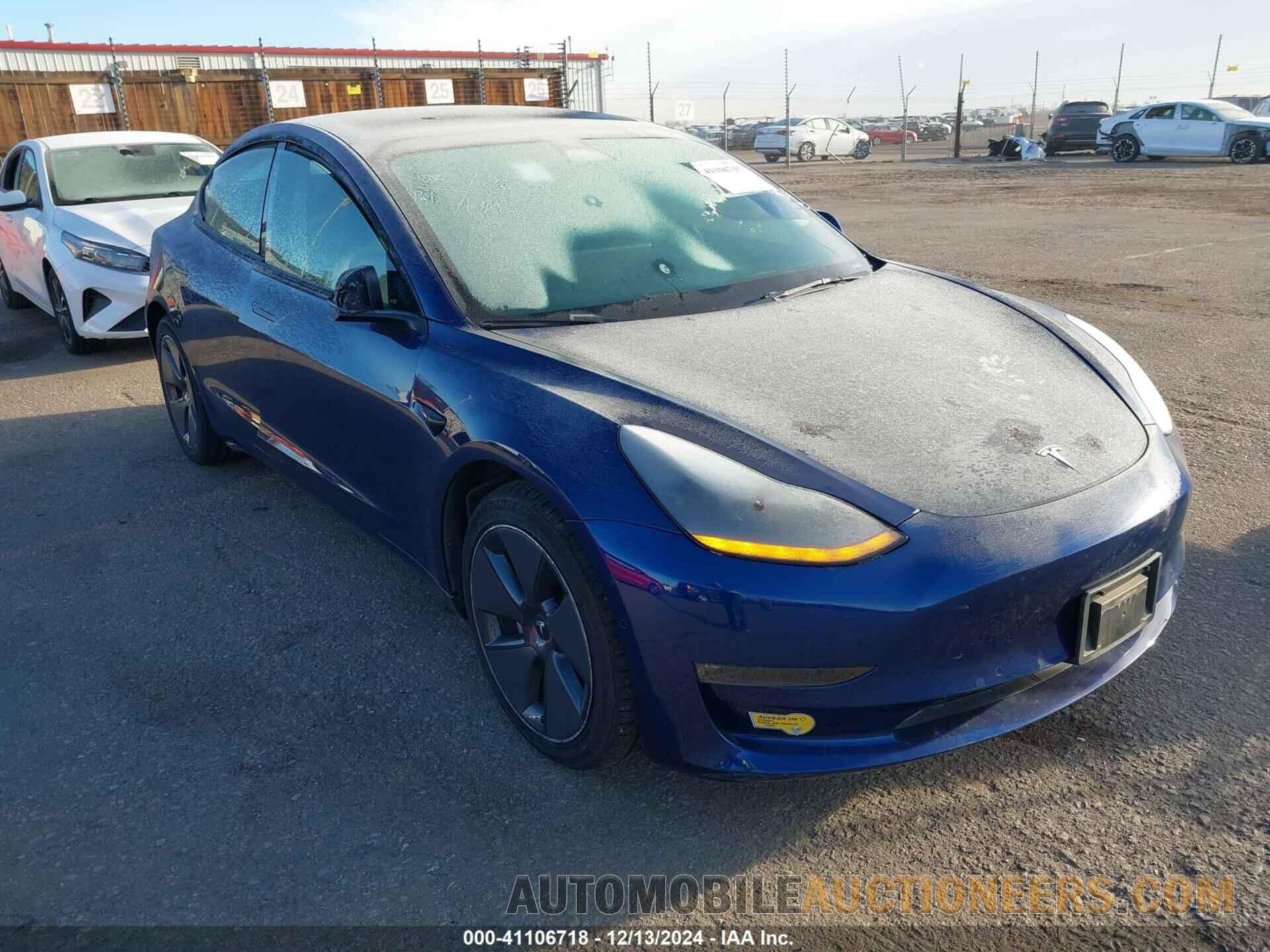 5YJ3E1EB5NF307901 TESLA MODEL 3 2022