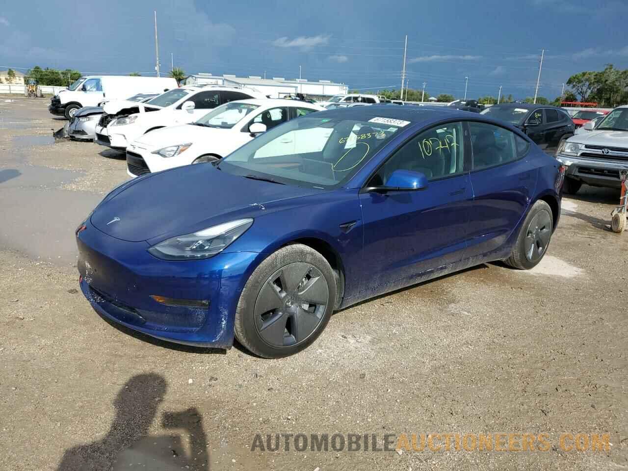 5YJ3E1EB5NF328828 TESLA MODEL 3 2022