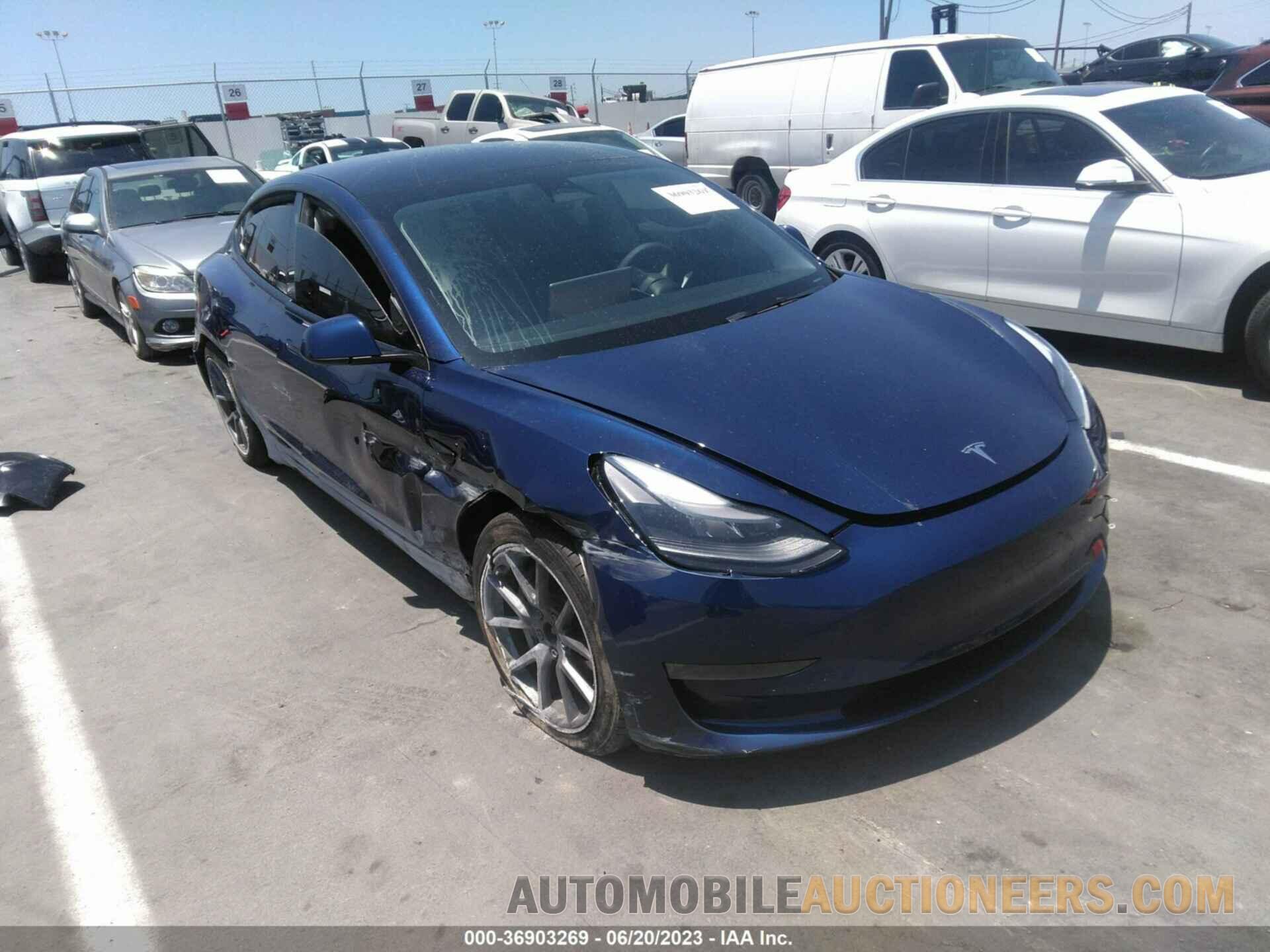 5YJ3E1EB5NF345855 TESLA MODEL 3 2022