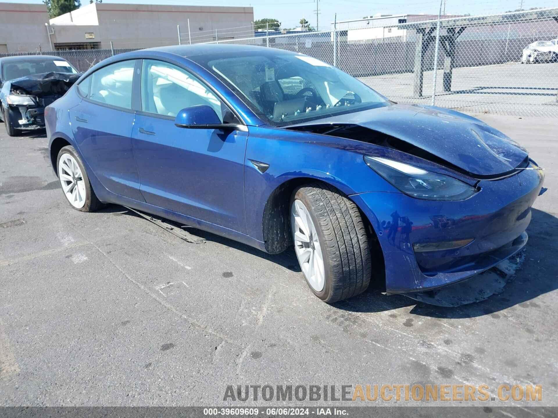 5YJ3E1EB5NF365944 TESLA MODEL 3 2022