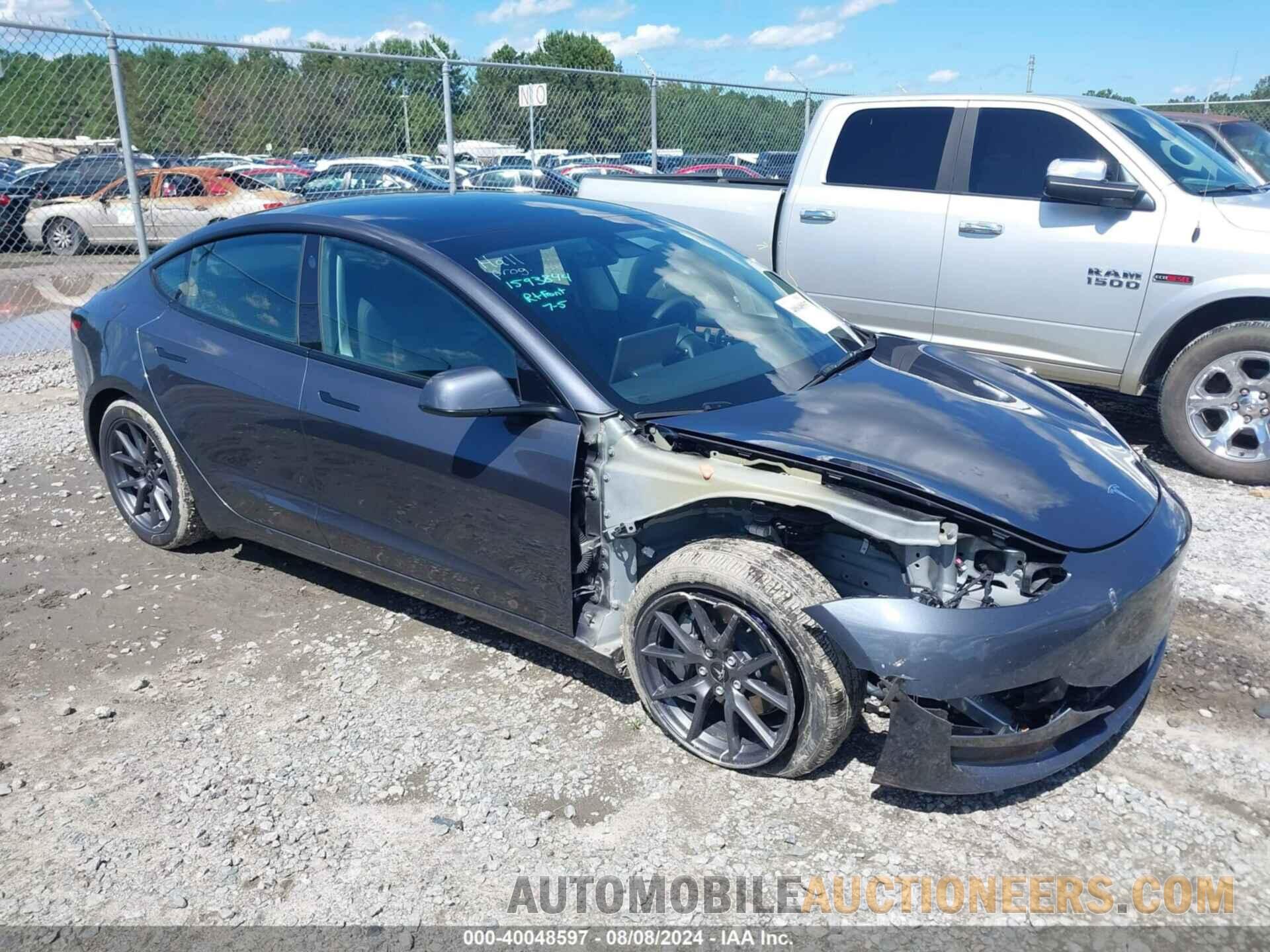 5YJ3E1EB5PF677393 TESLA MODEL 3 2023