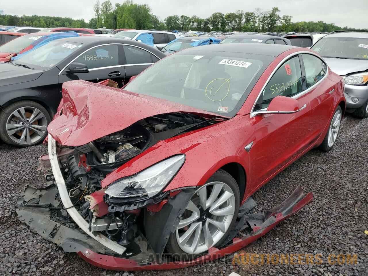 5YJ3E1EB6KF389598 TESLA MODEL 3 2019