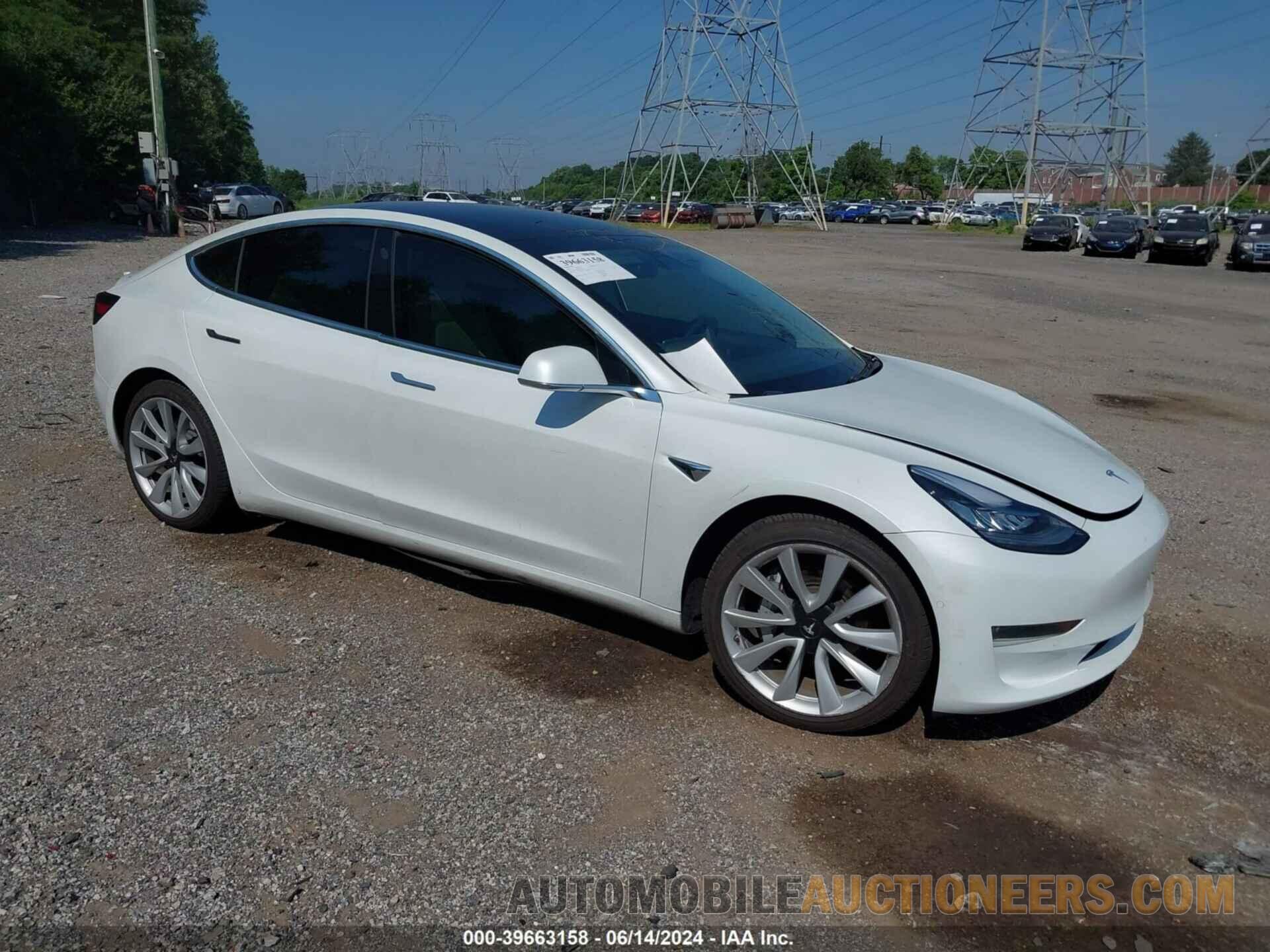 5YJ3E1EB6KF421837 TESLA MODEL 3 2019