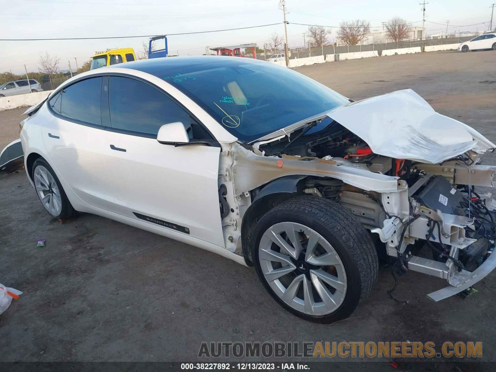 5YJ3E1EB6MF001742 TESLA MODEL 3 2021