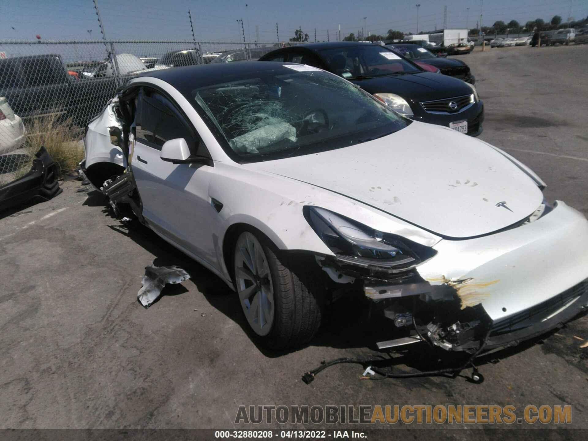 5YJ3E1EB6MF010148 TESLA MODEL 3 2021