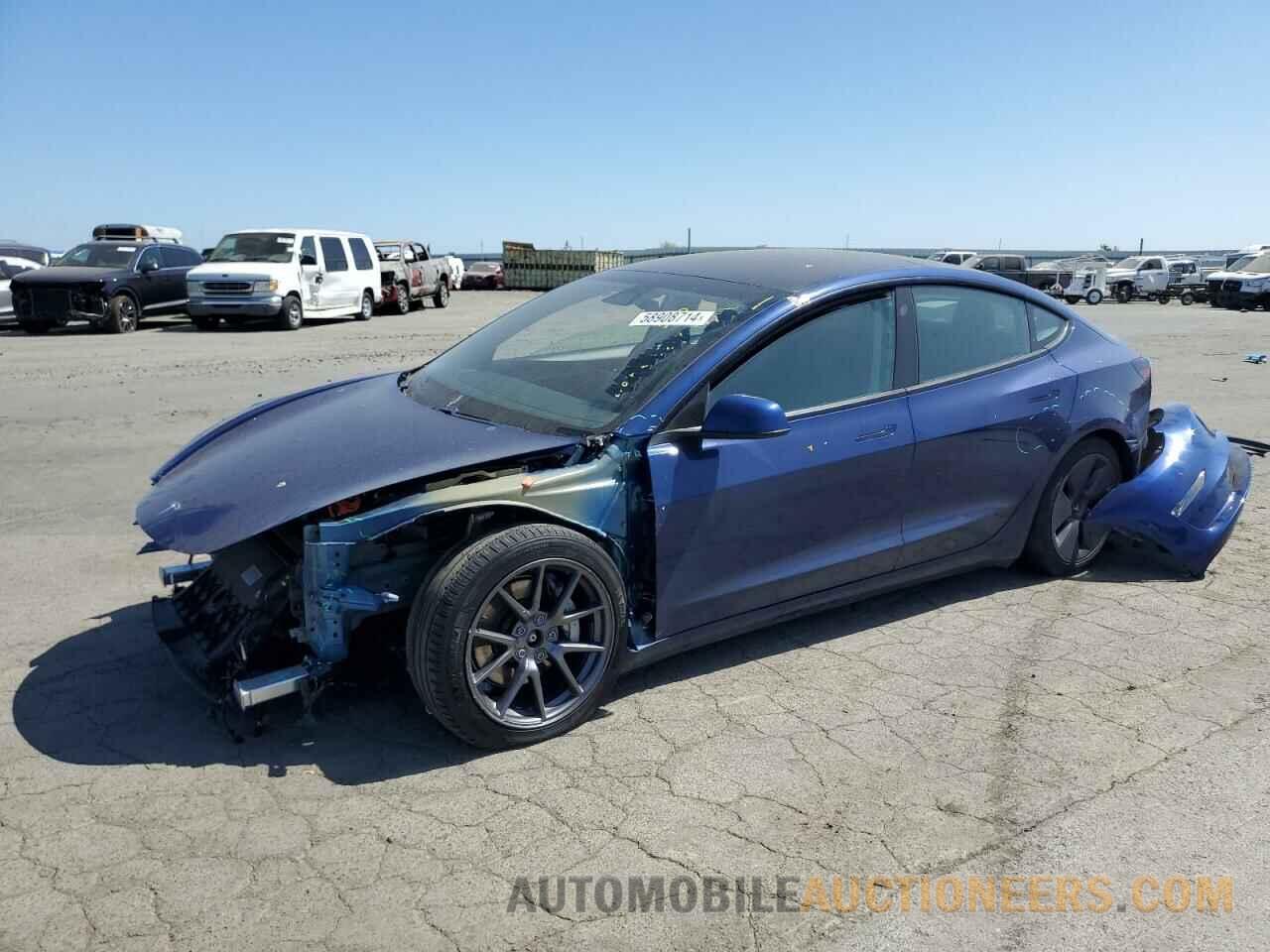 5YJ3E1EB6MF056661 TESLA MODEL 3 2021