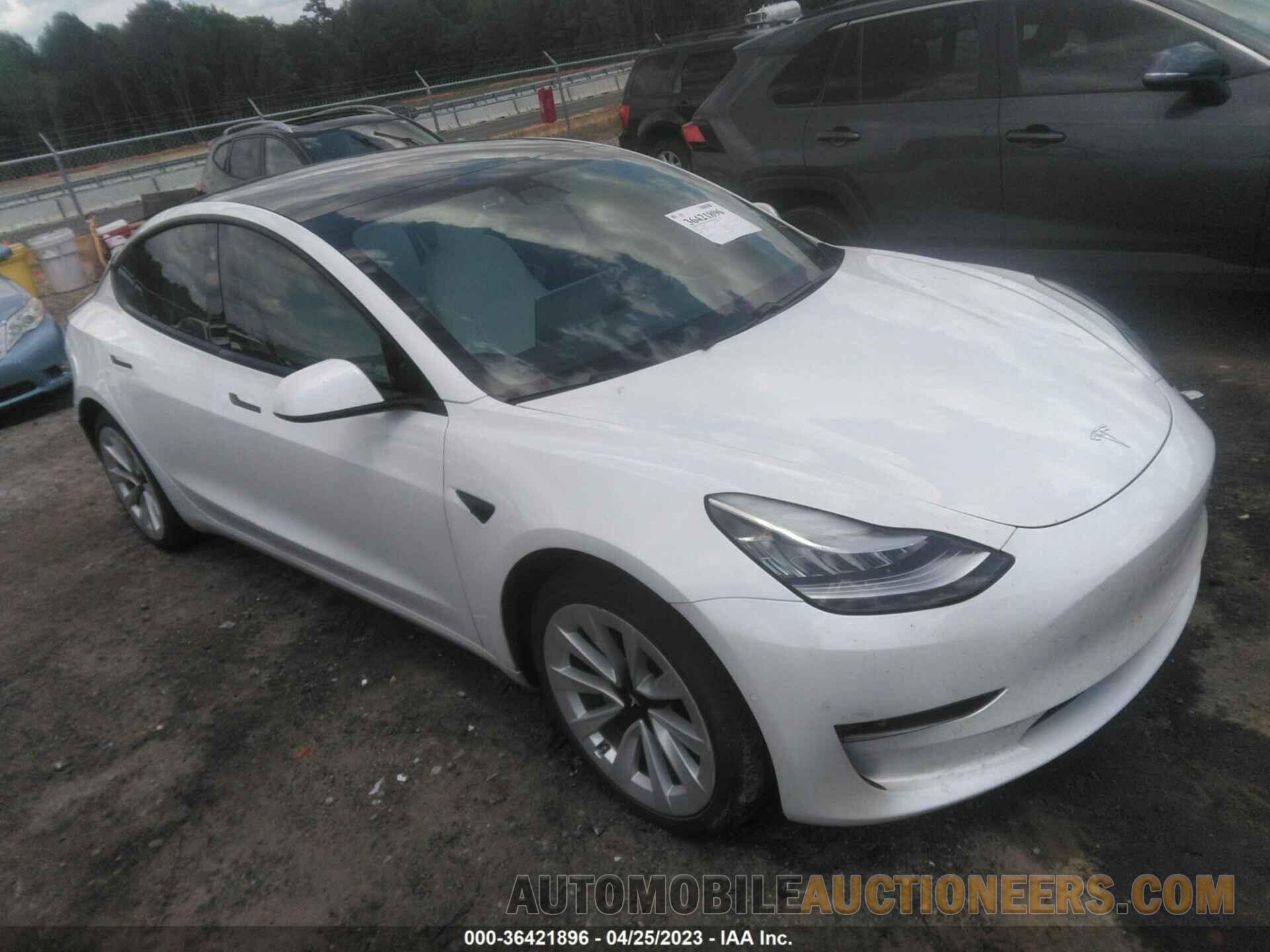 5YJ3E1EB6MF856196 TESLA MODEL 3 2021