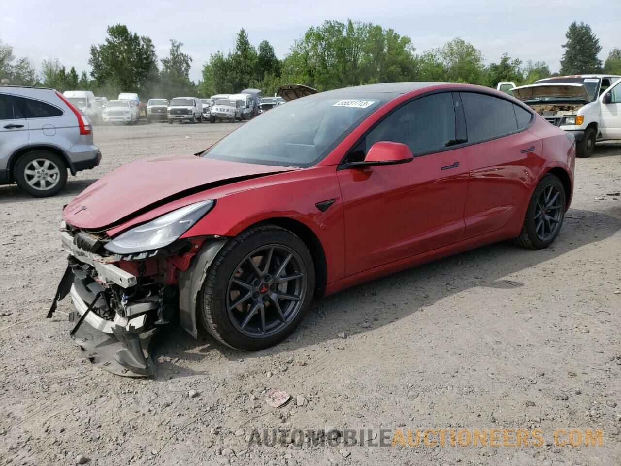 5YJ3E1EB6MF925758 TESLA MODEL 3 2021