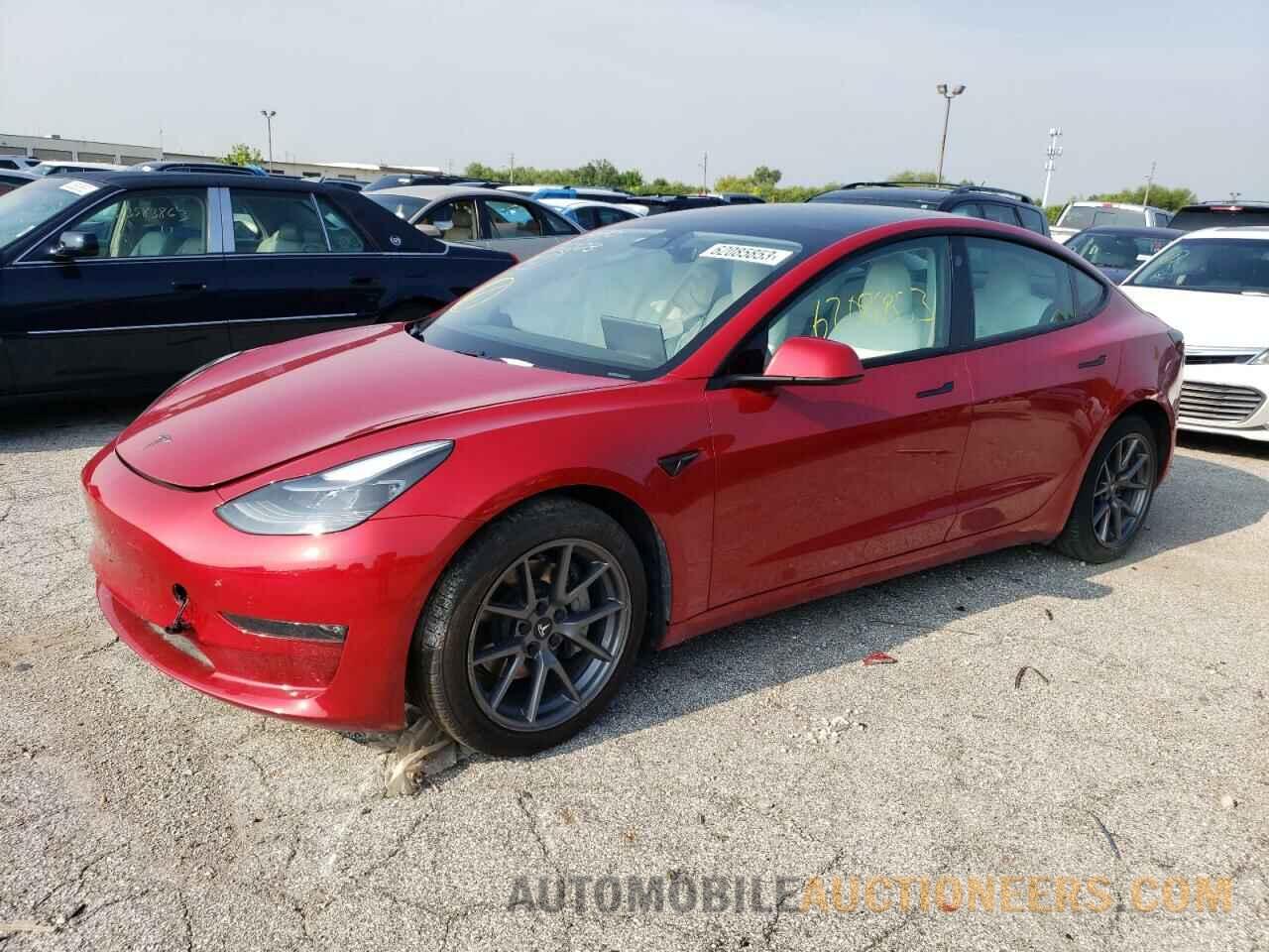 5YJ3E1EB6MF937554 TESLA MODEL 3 2021