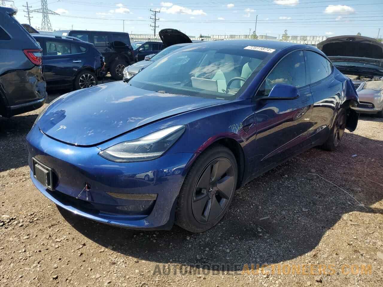 5YJ3E1EB6MF980601 TESLA MODEL 3 2021