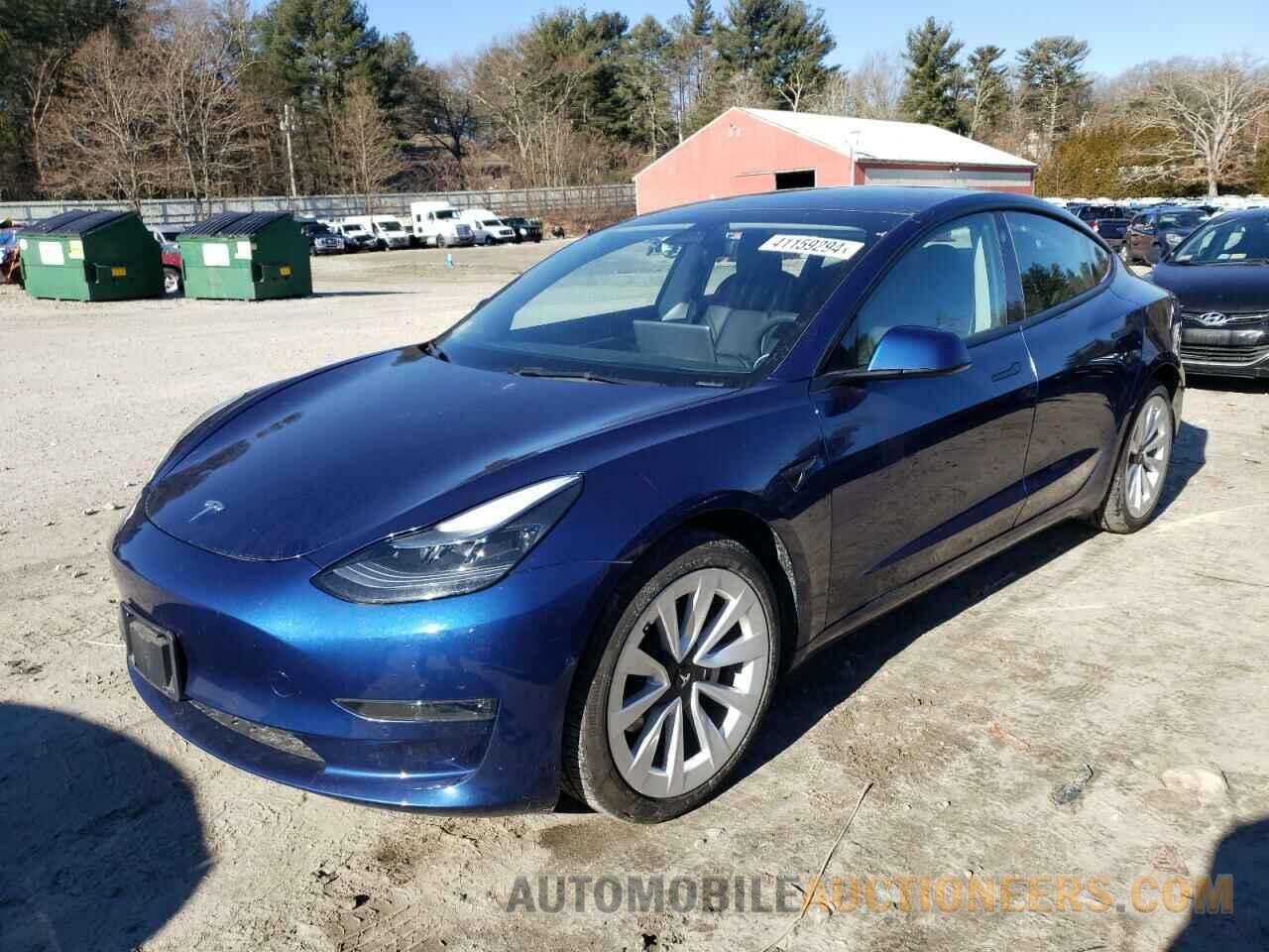 5YJ3E1EB6NF129870 TESLA MODEL 3 2022