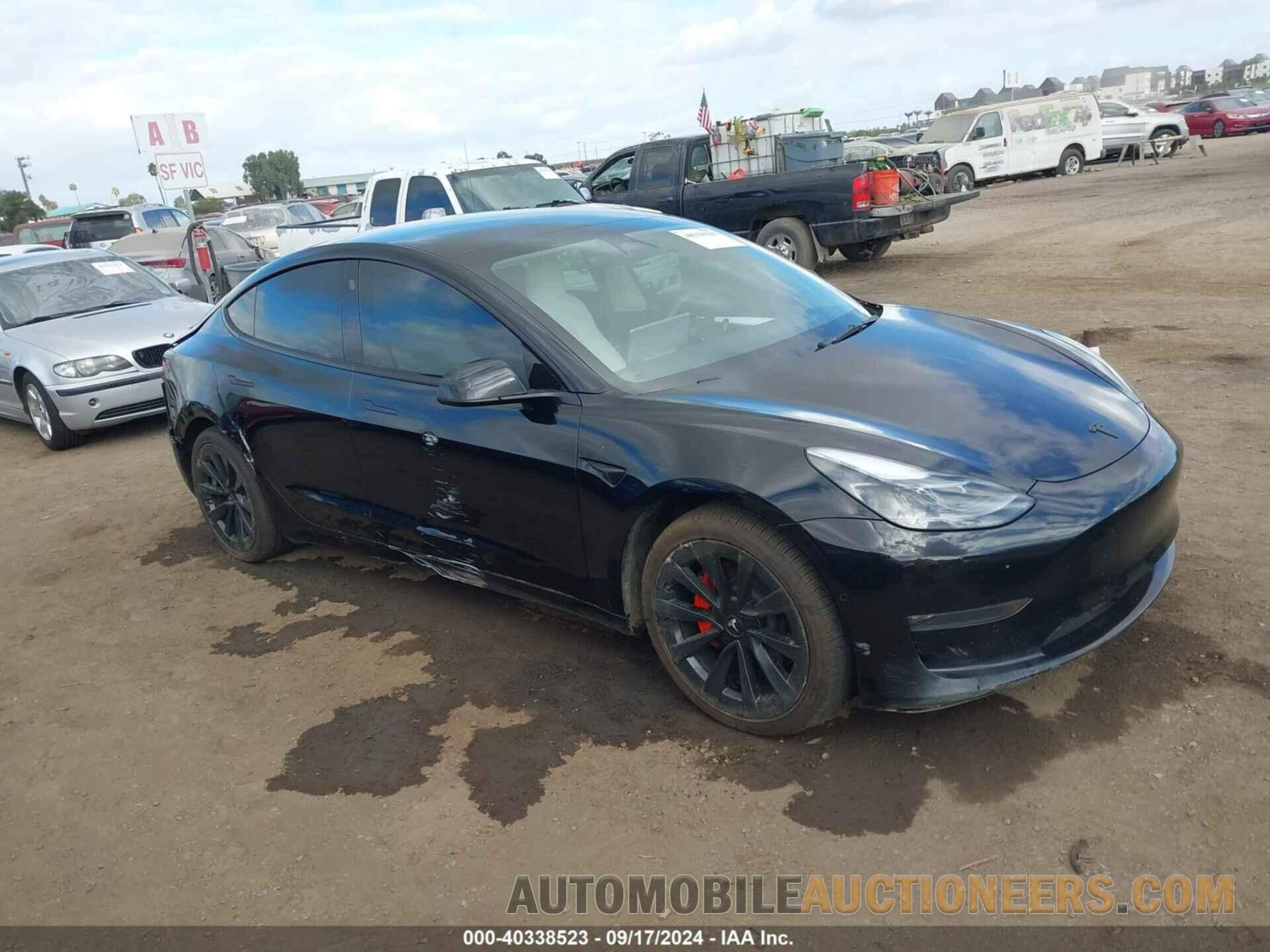 5YJ3E1EB6NF138939 TESLA MODEL 3 2022