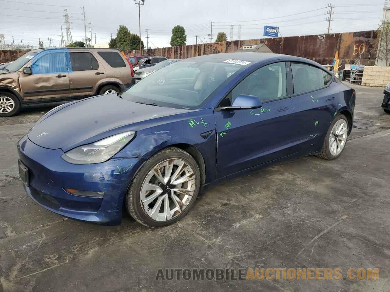 5YJ3E1EB6NF143073 TESLA MODEL 3 2022