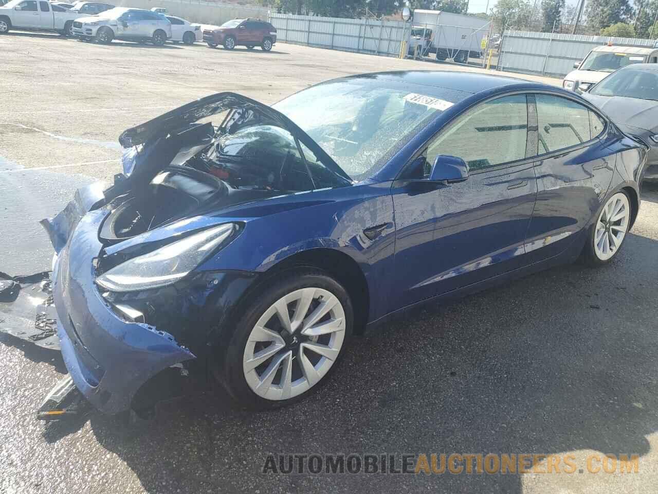 5YJ3E1EB6NF144207 TESLA MODEL 3 AW 2022