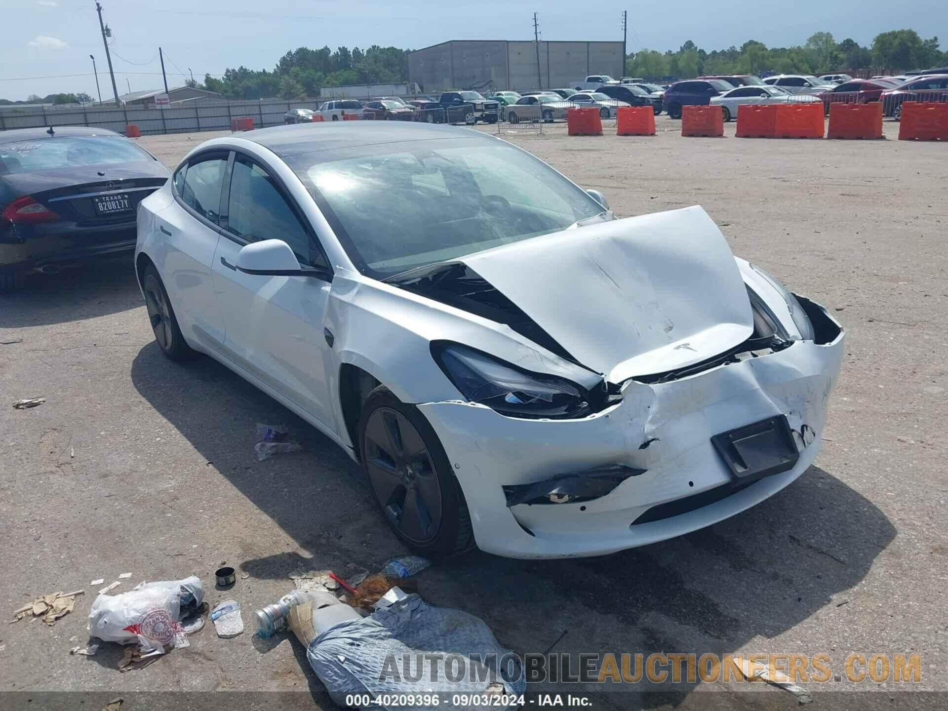 5YJ3E1EB6NF160536 TESLA MODEL 3 2022