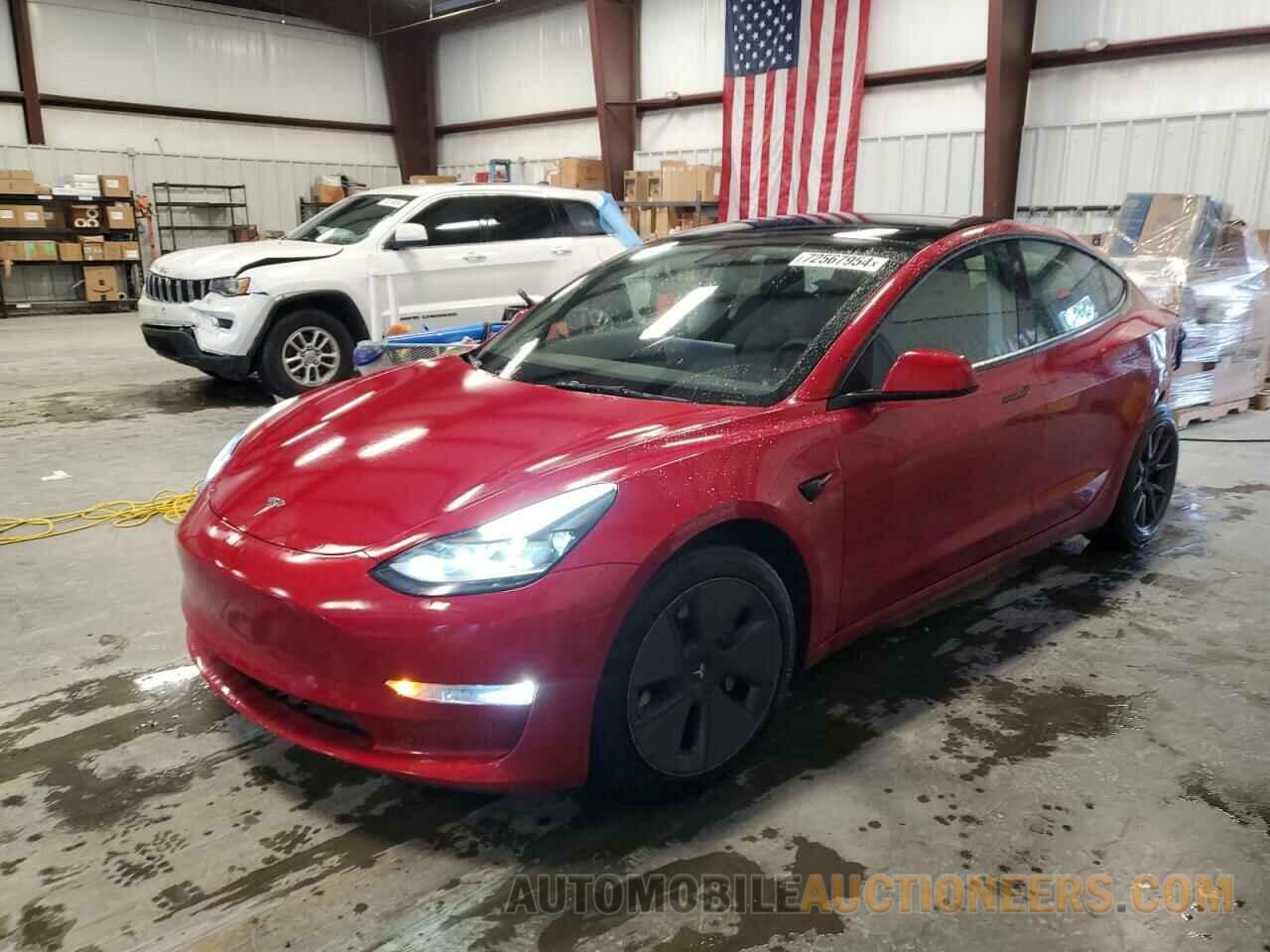 5YJ3E1EB6NF164425 TESLA MODEL 3 2022