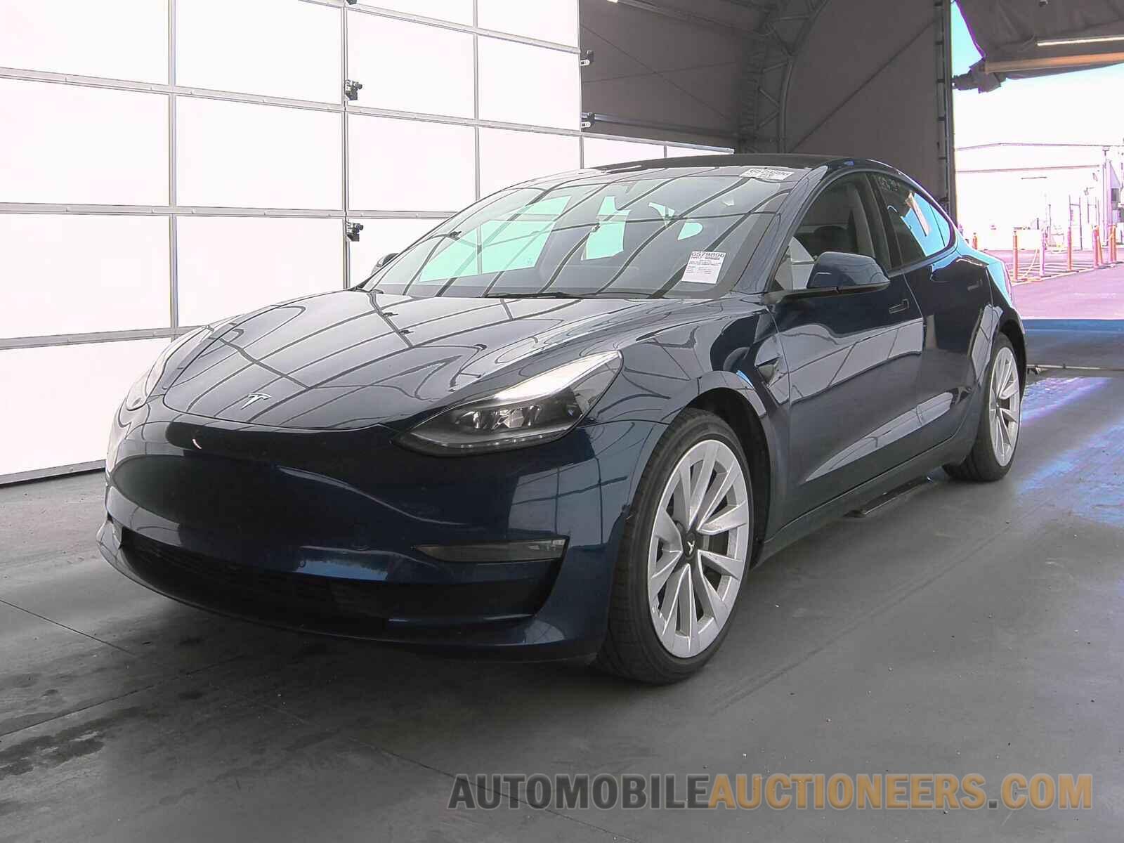 5YJ3E1EB6NF186604 Tesla Model 3 2022