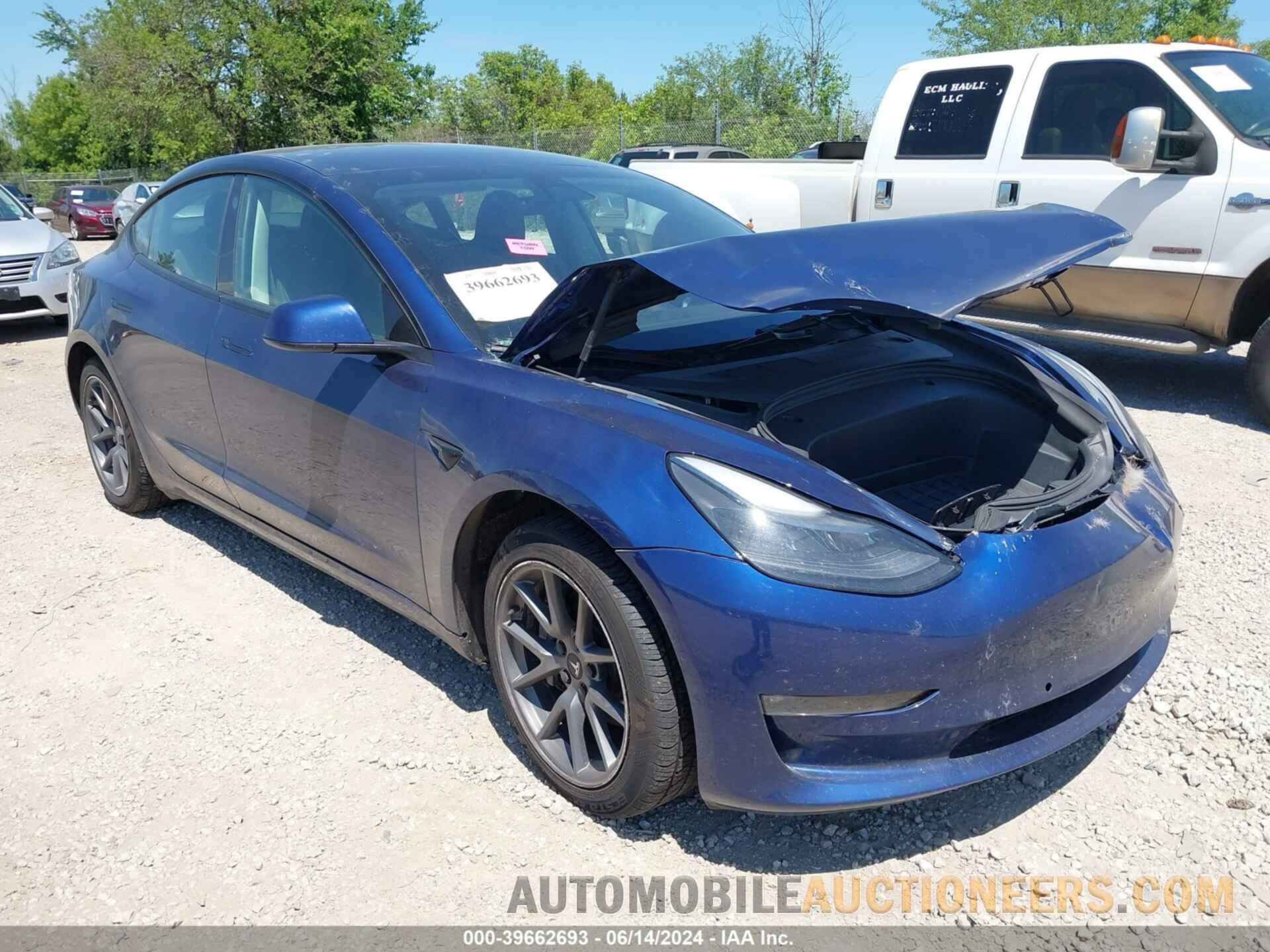 5YJ3E1EB6NF190927 TESLA MODEL 3 2022