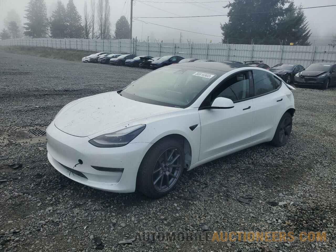 5YJ3E1EB6NF199871 TESLA MODEL 3 2022