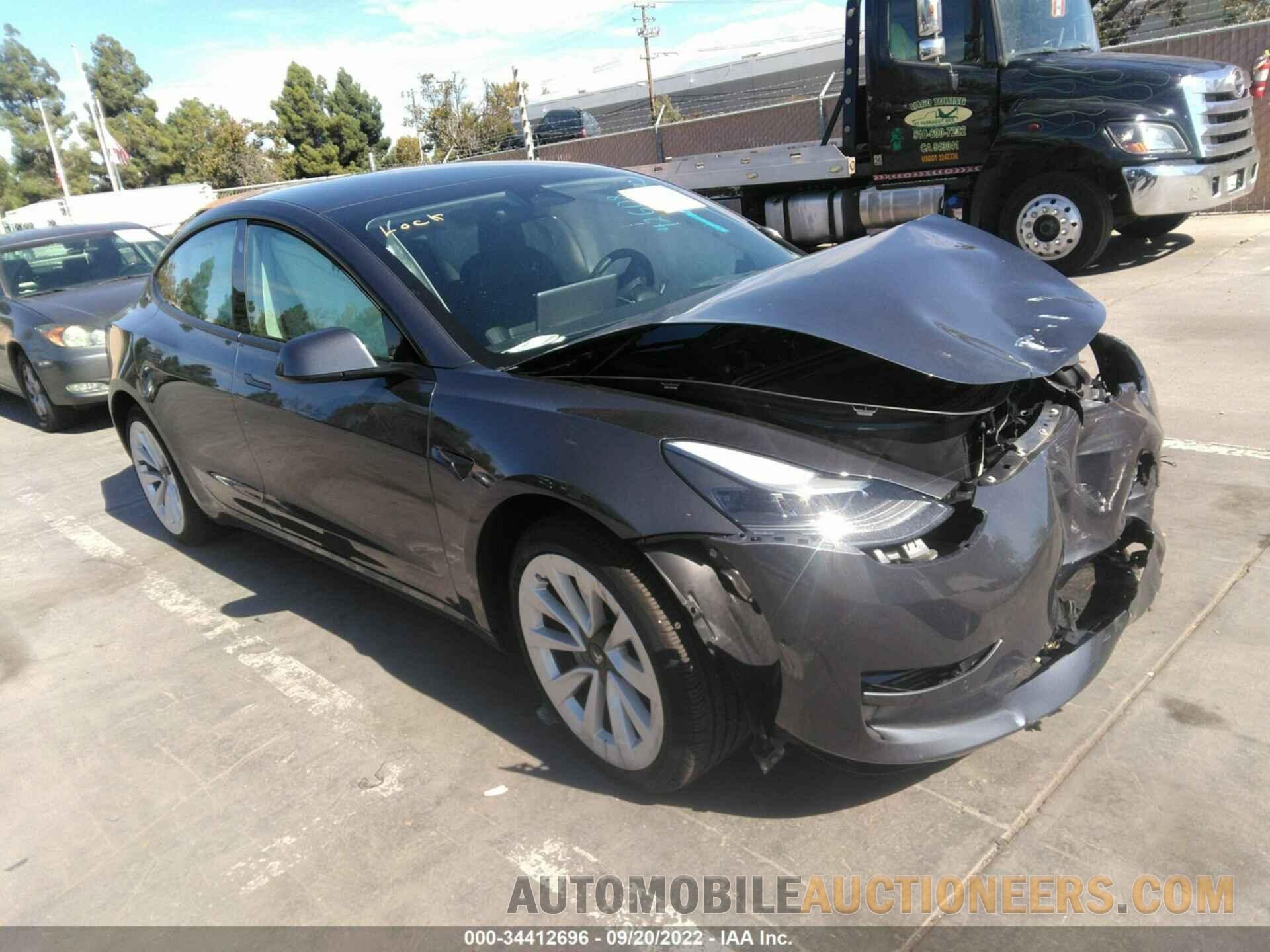 5YJ3E1EB6NF209203 TESLA MODEL 3 2022