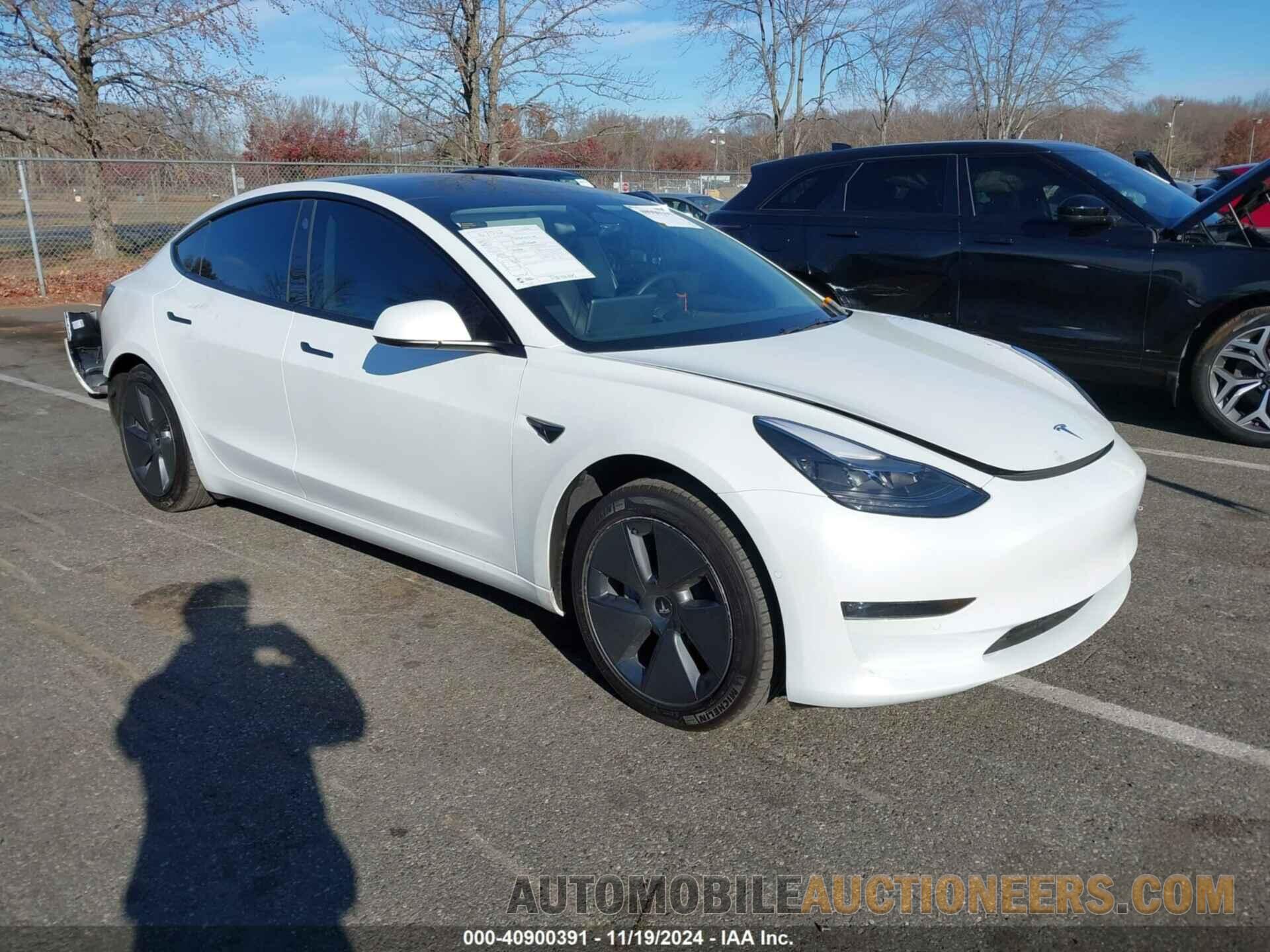 5YJ3E1EB6NF248812 TESLA MODEL 3 2022