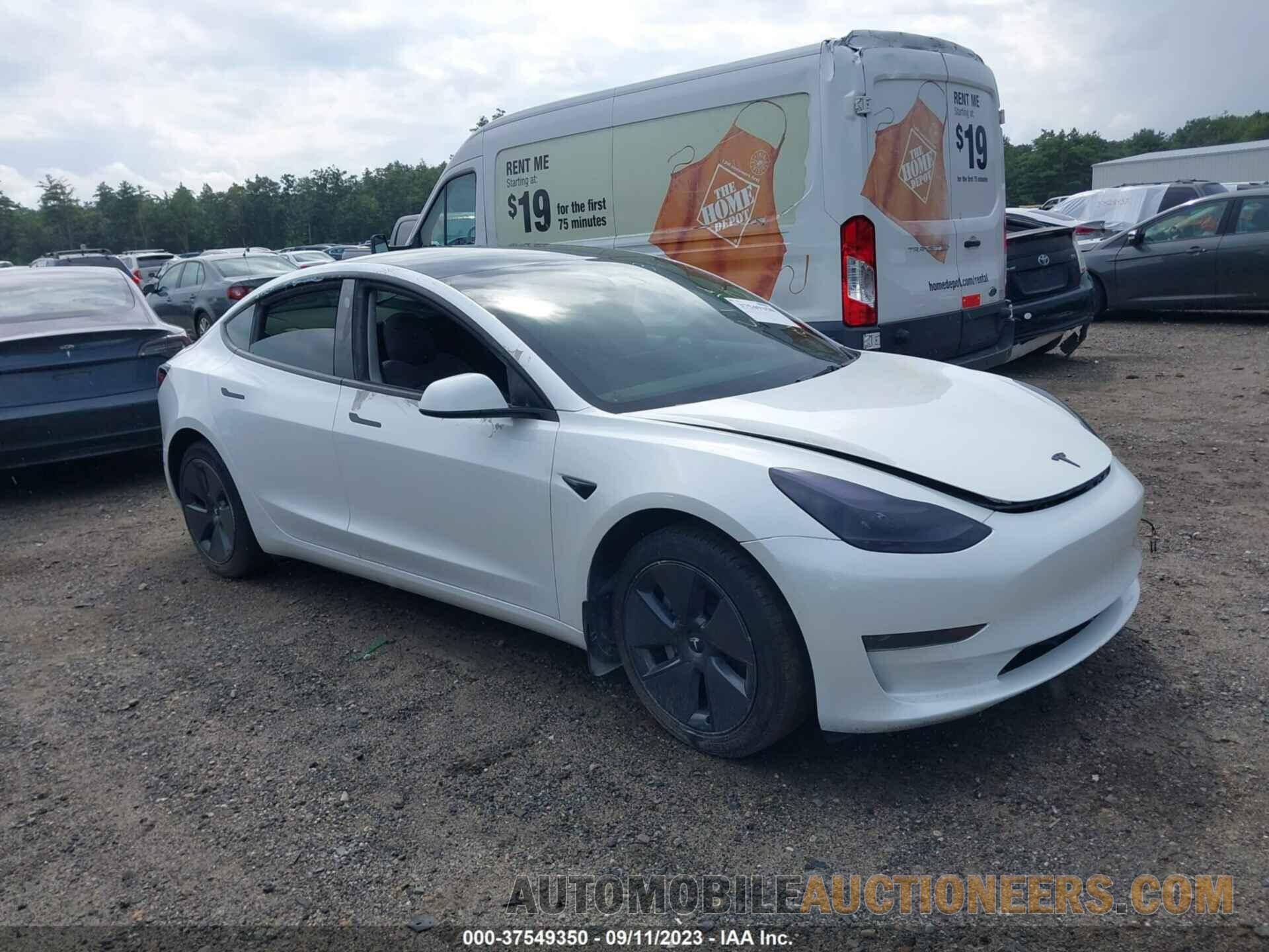 5YJ3E1EB6NF273712 TESLA MODEL 3 2022