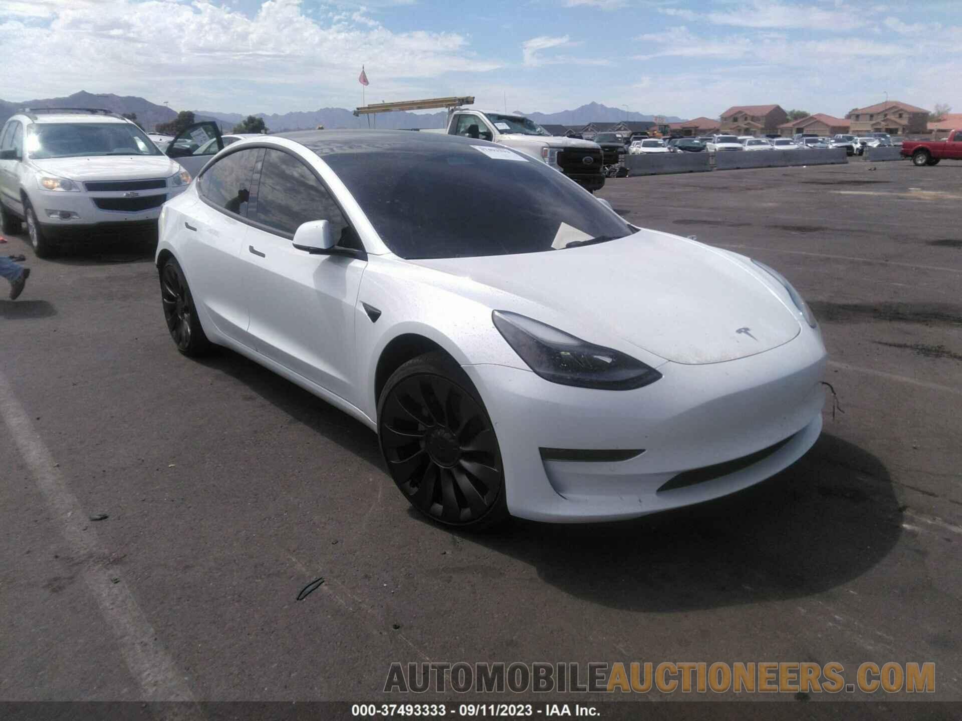 5YJ3E1EB6NF278649 TESLA MODEL 3 2022