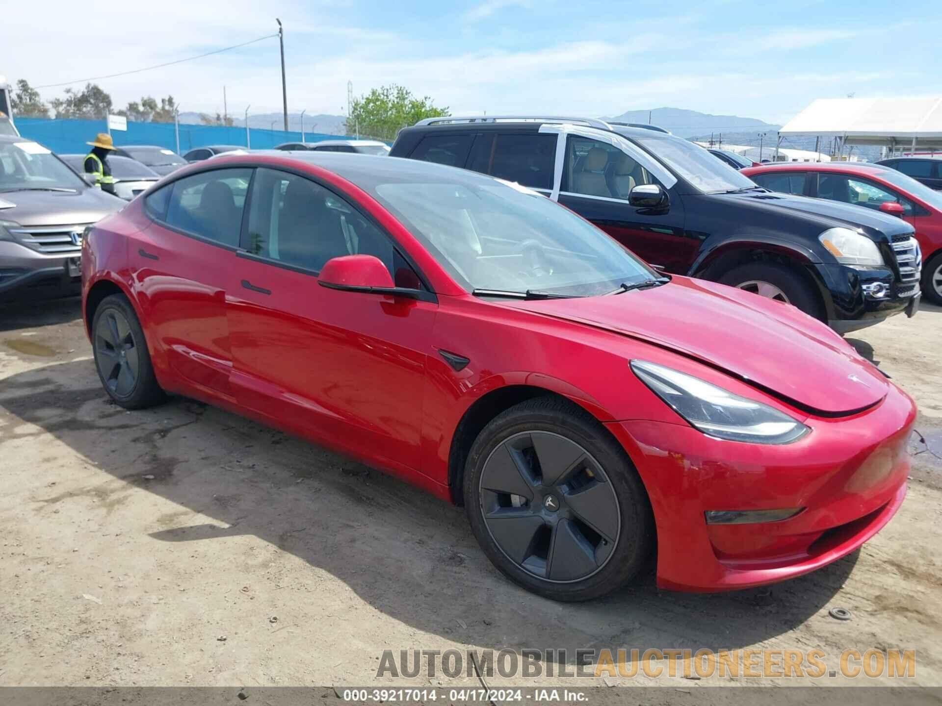 5YJ3E1EB6NF313514 TESLA MODEL 3 2022