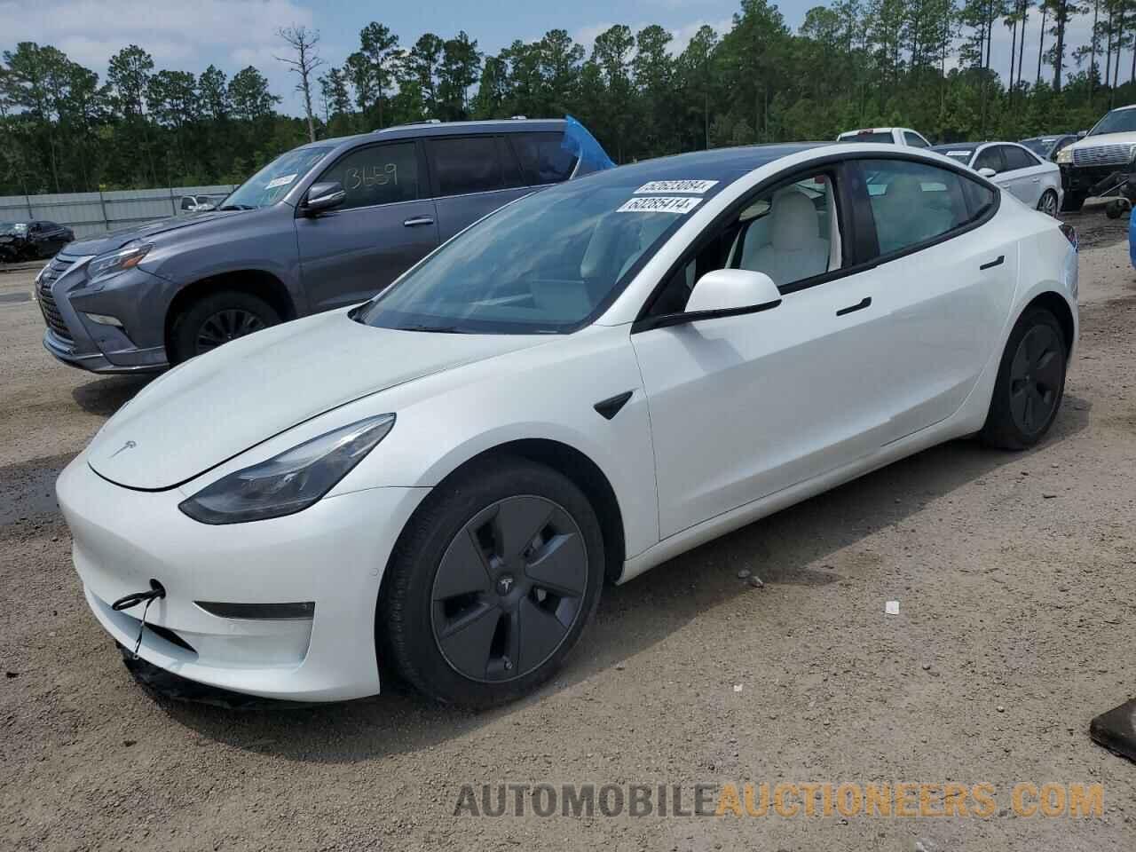 5YJ3E1EB6NF327204 TESLA MODEL 3 2022