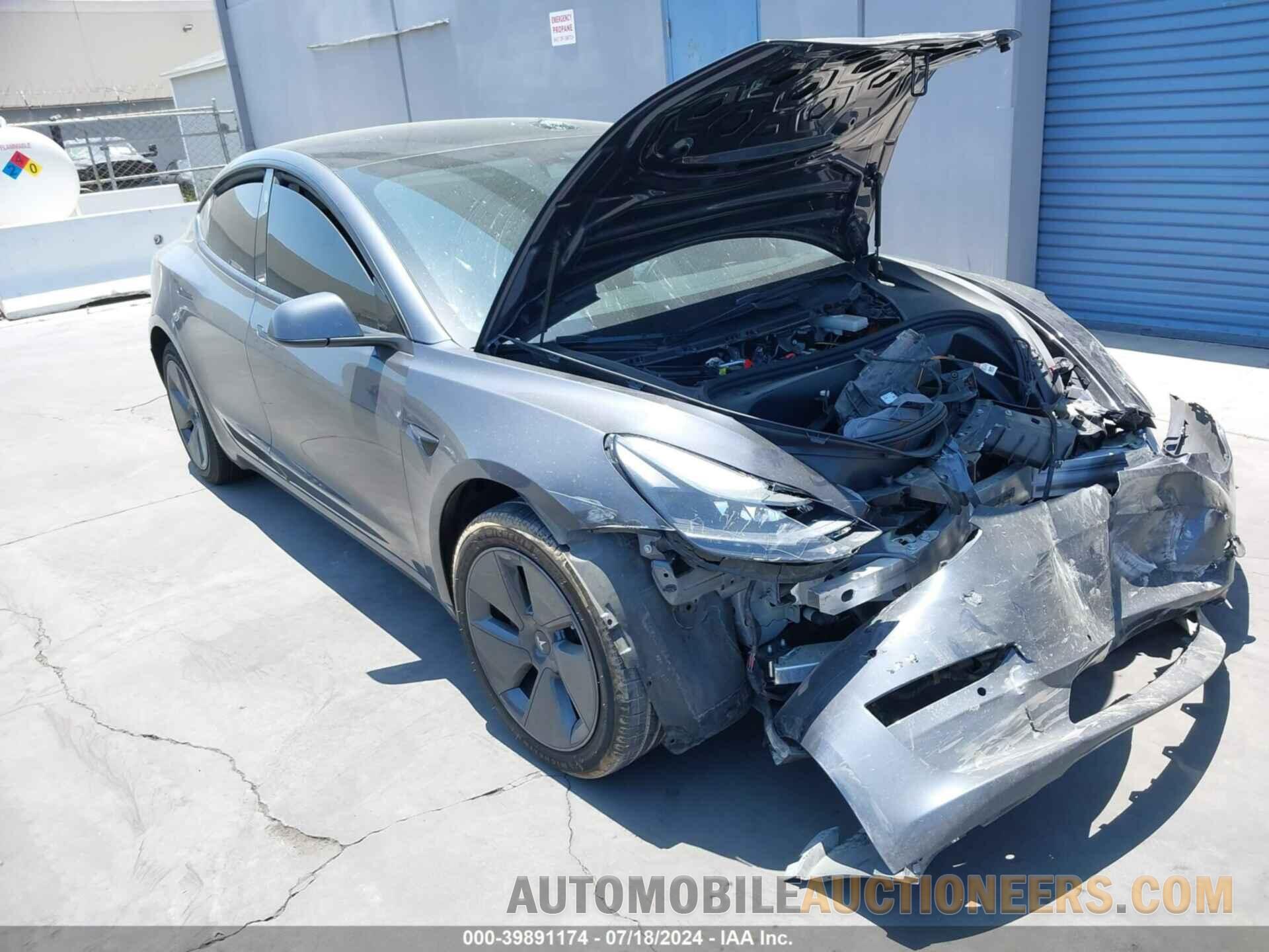 5YJ3E1EB6NF333195 TESLA MODEL 3 2022