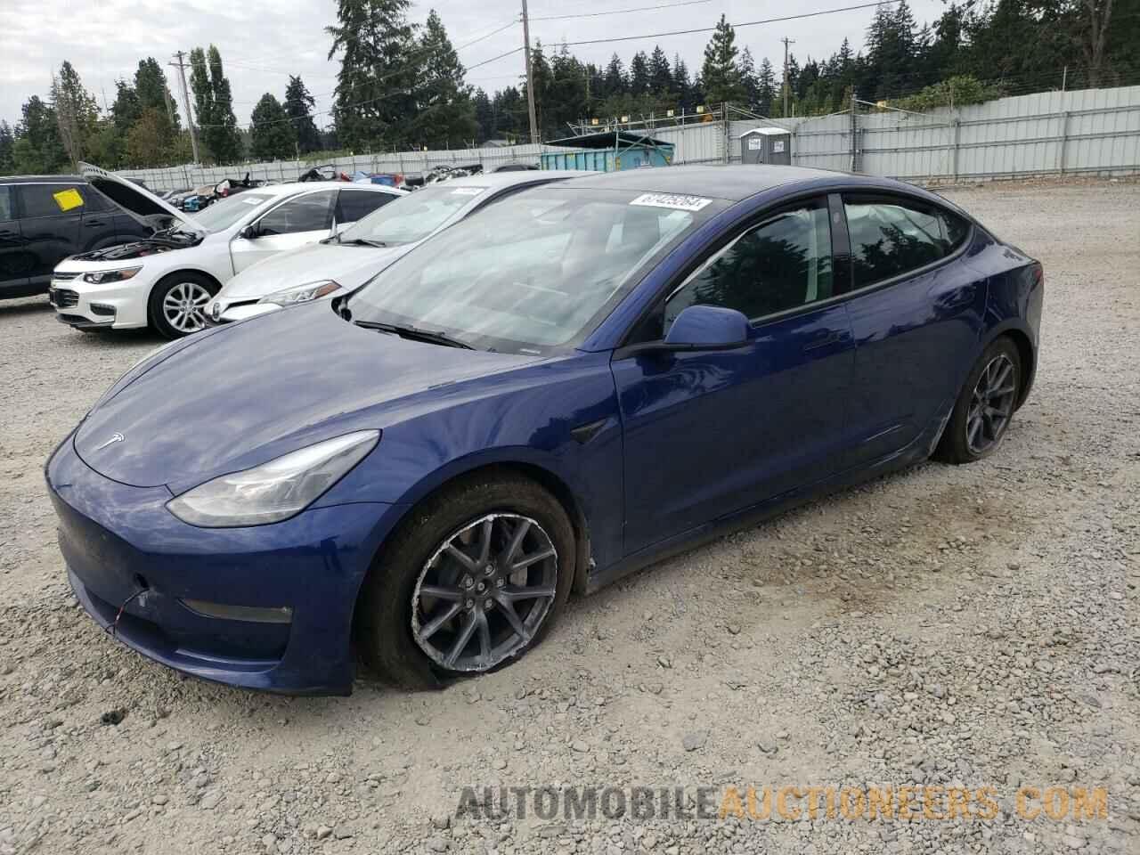 5YJ3E1EB6NF338705 TESLA MODEL 3 2022