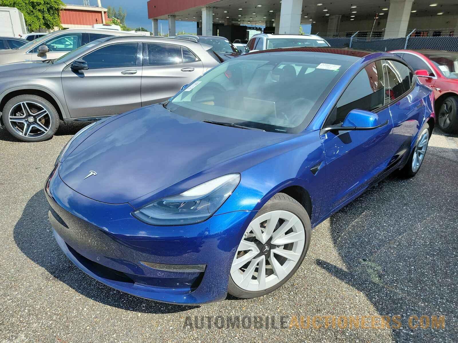 5YJ3E1EB6NF340051 Tesla Model 3 2022