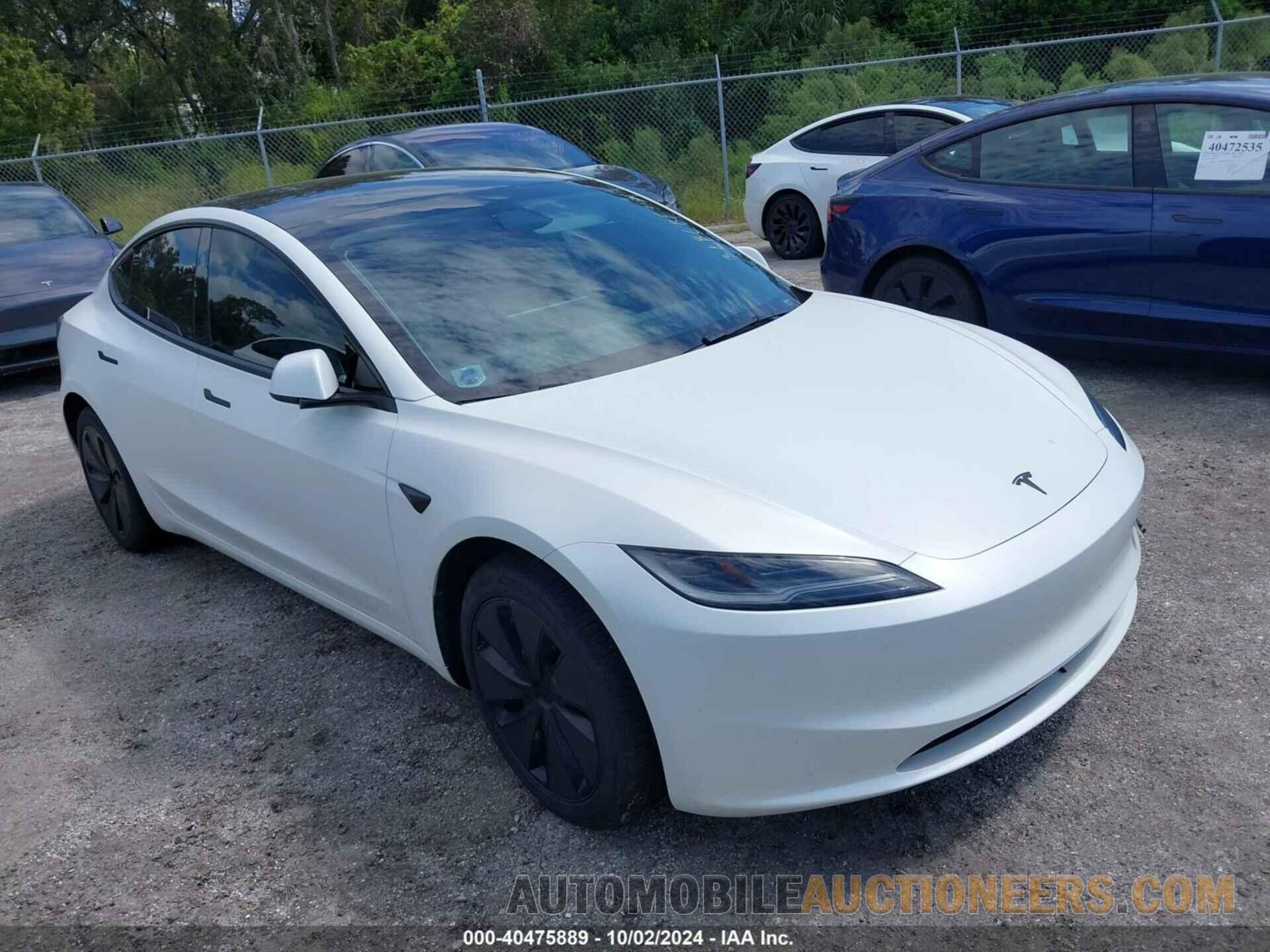 5YJ3E1EB6RF717631 TESLA MODEL 3 2024