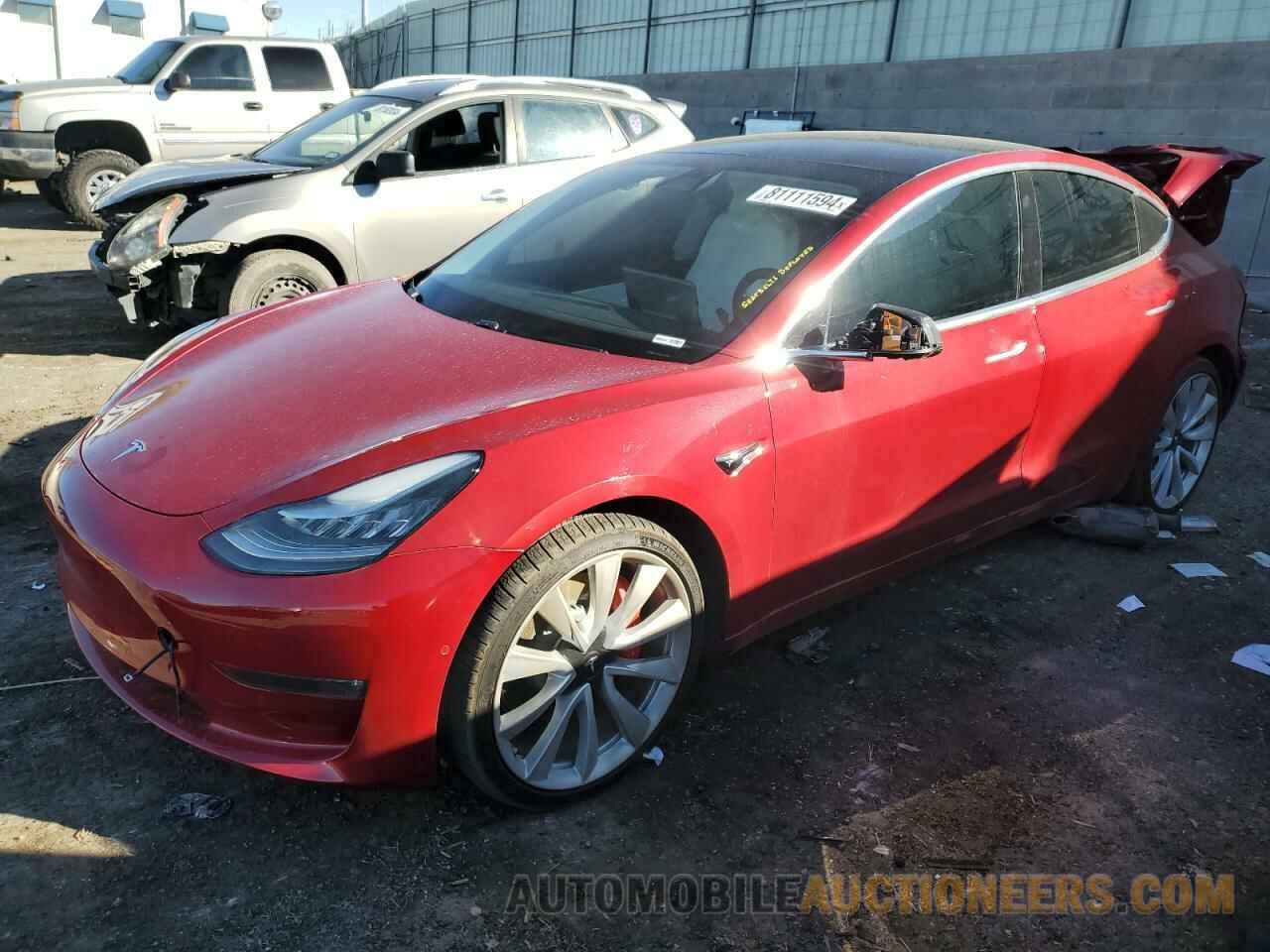 5YJ3E1EB7KF454894 TESLA MODEL 3 2019